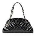 Chanel Patent Leather Just Mademoiselle Bowler Bag
