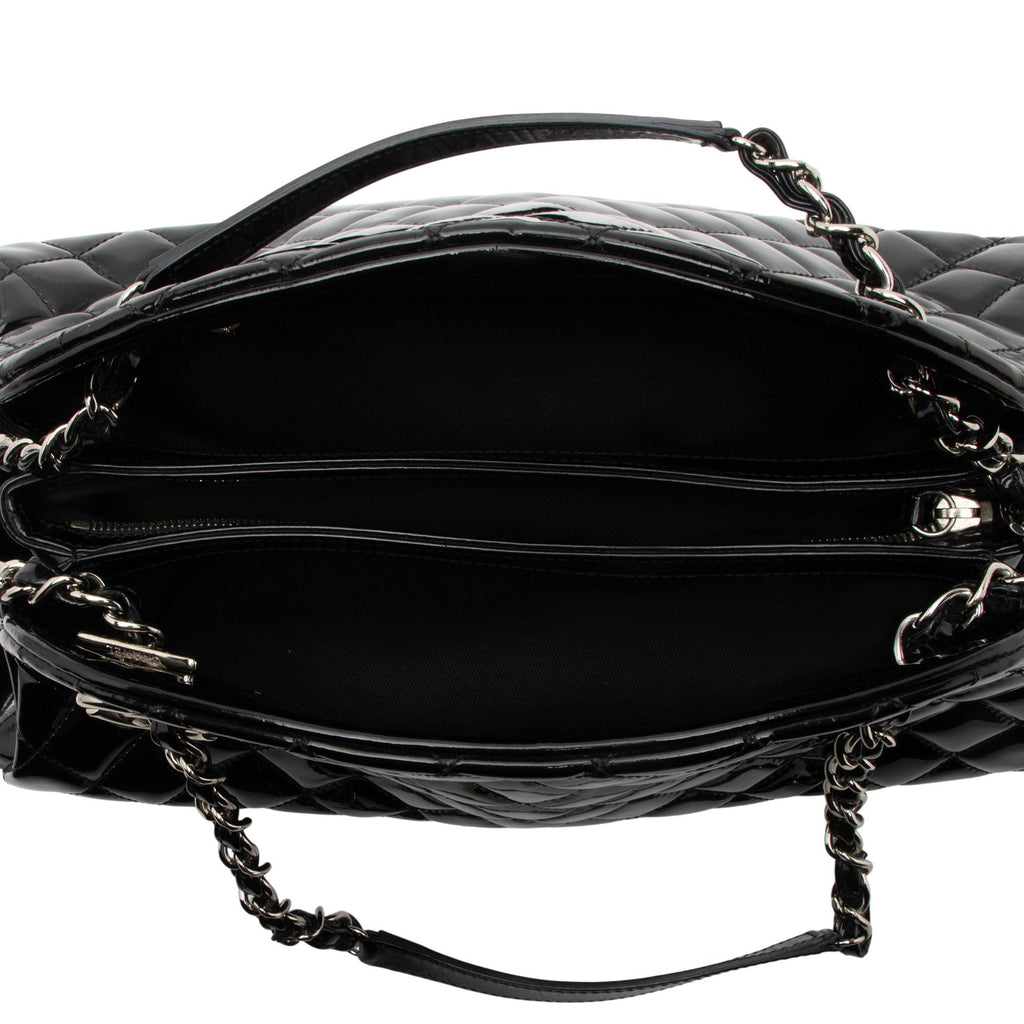 Chanel Patent Leather Just Mademoiselle Bowler Bag