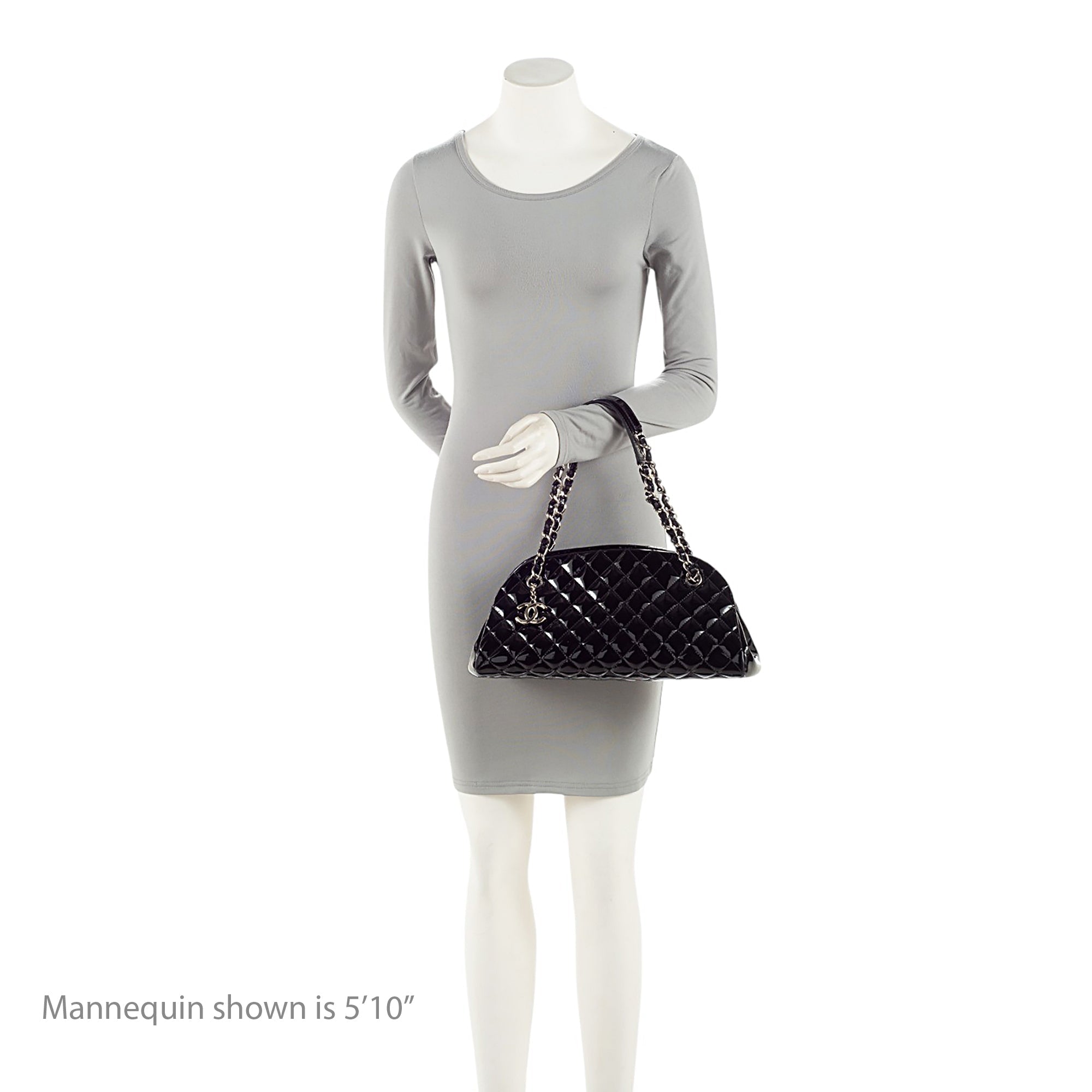 Chanel Patent Leather Just Mademoiselle Bowler Bag