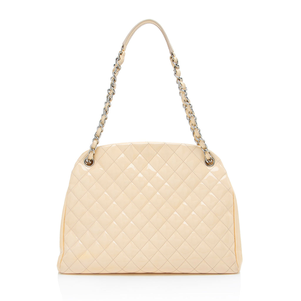 Chanel Patent Leather Just Mademoiselle Large Bowler Bag