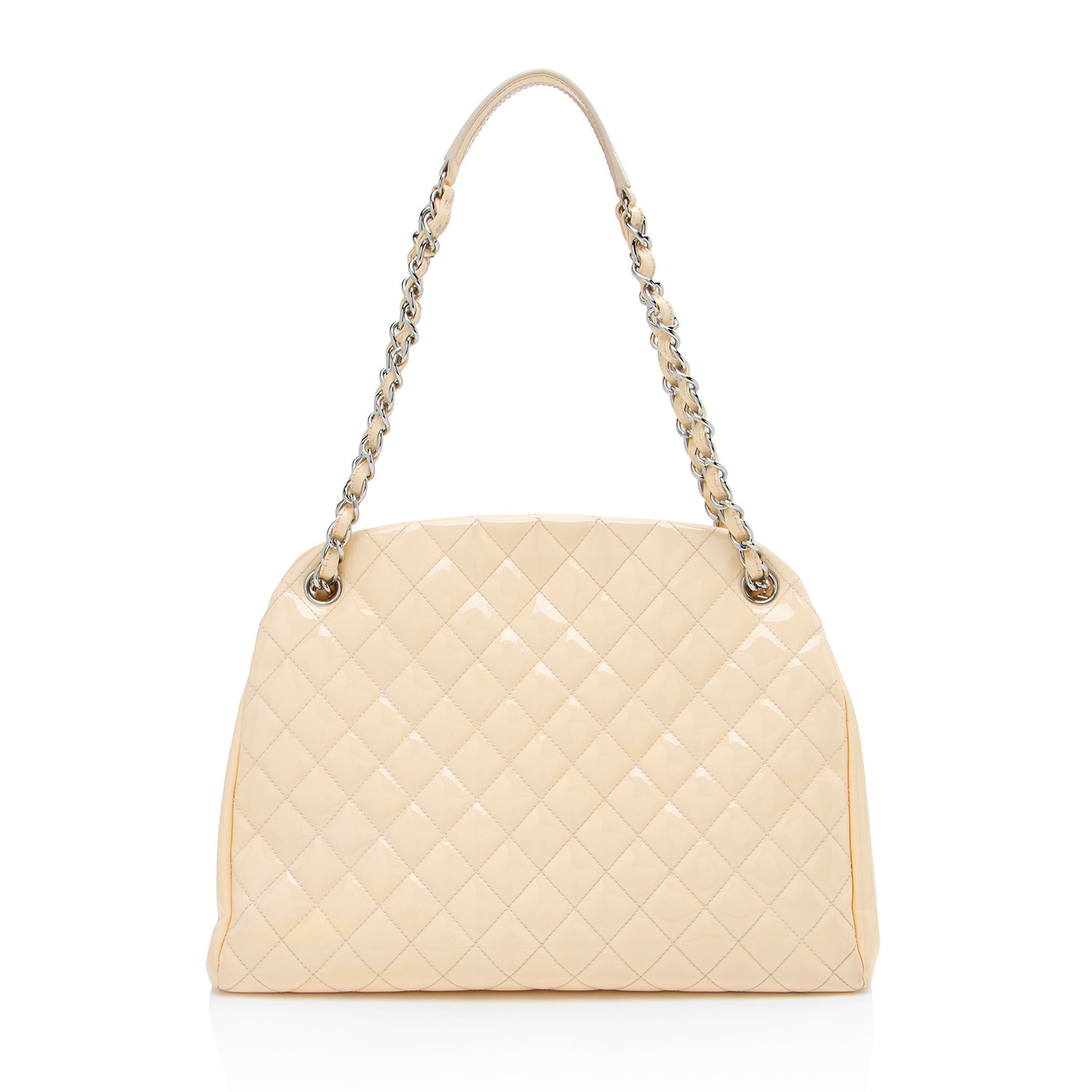 Chanel Patent Leather Just Mademoiselle Large Bowler Bag