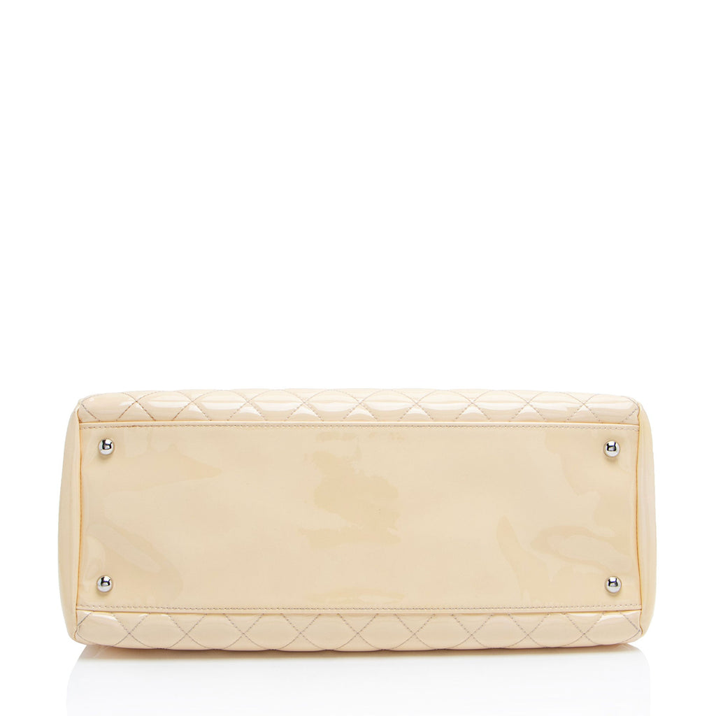 Chanel Patent Leather Just Mademoiselle Large Bowler Bag