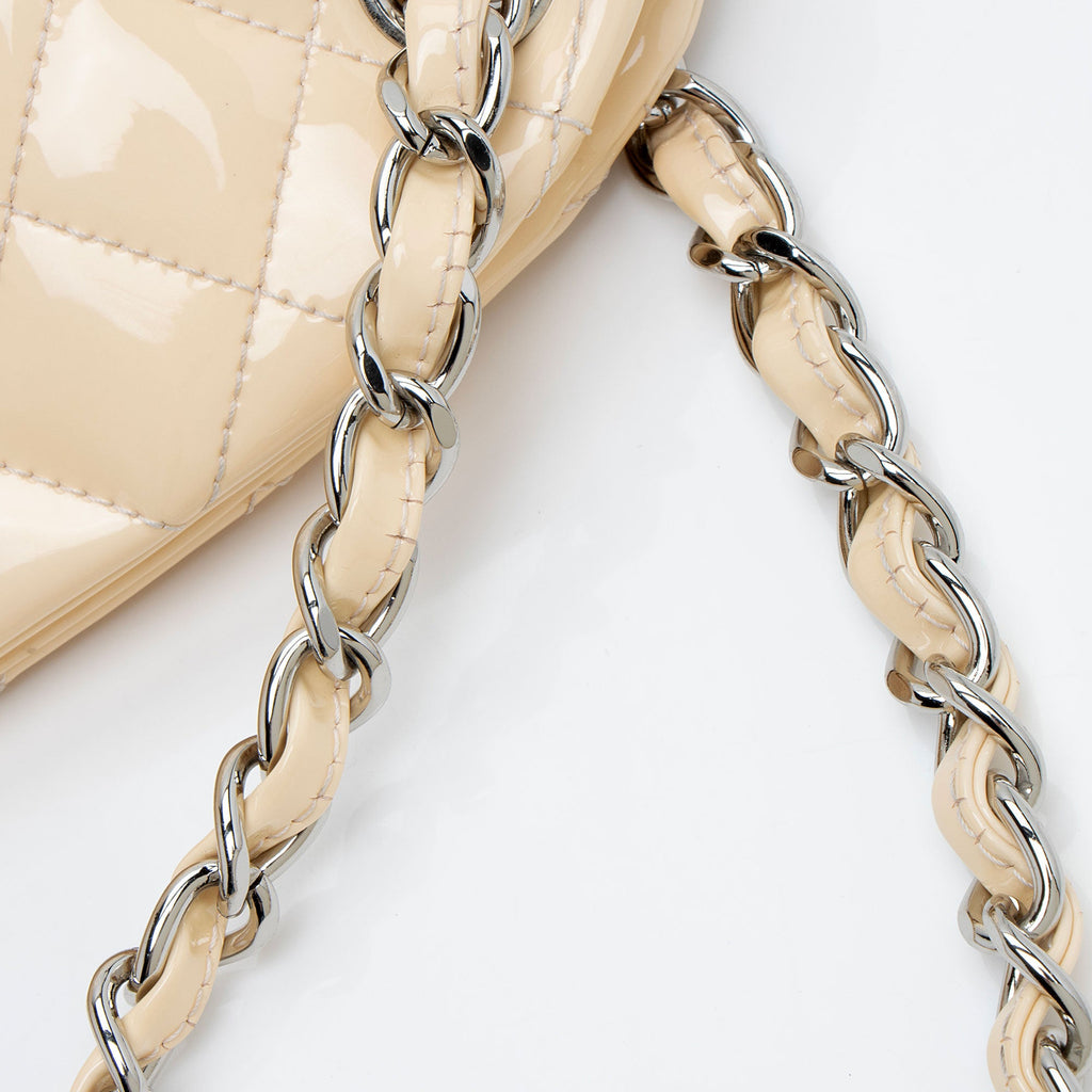 Chanel Patent Leather Just Mademoiselle Large Bowler Bag