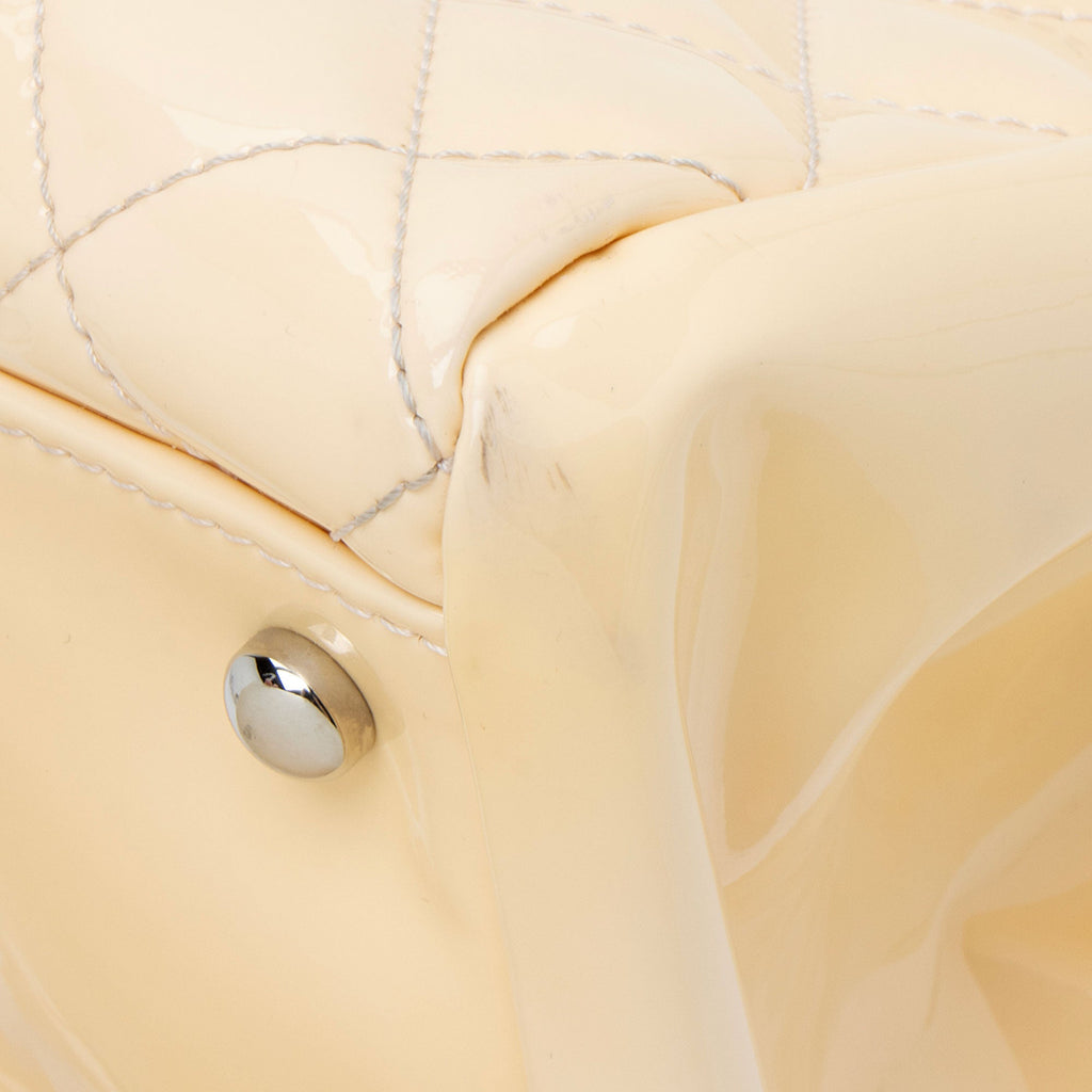 Chanel Patent Leather Just Mademoiselle Large Bowler Bag