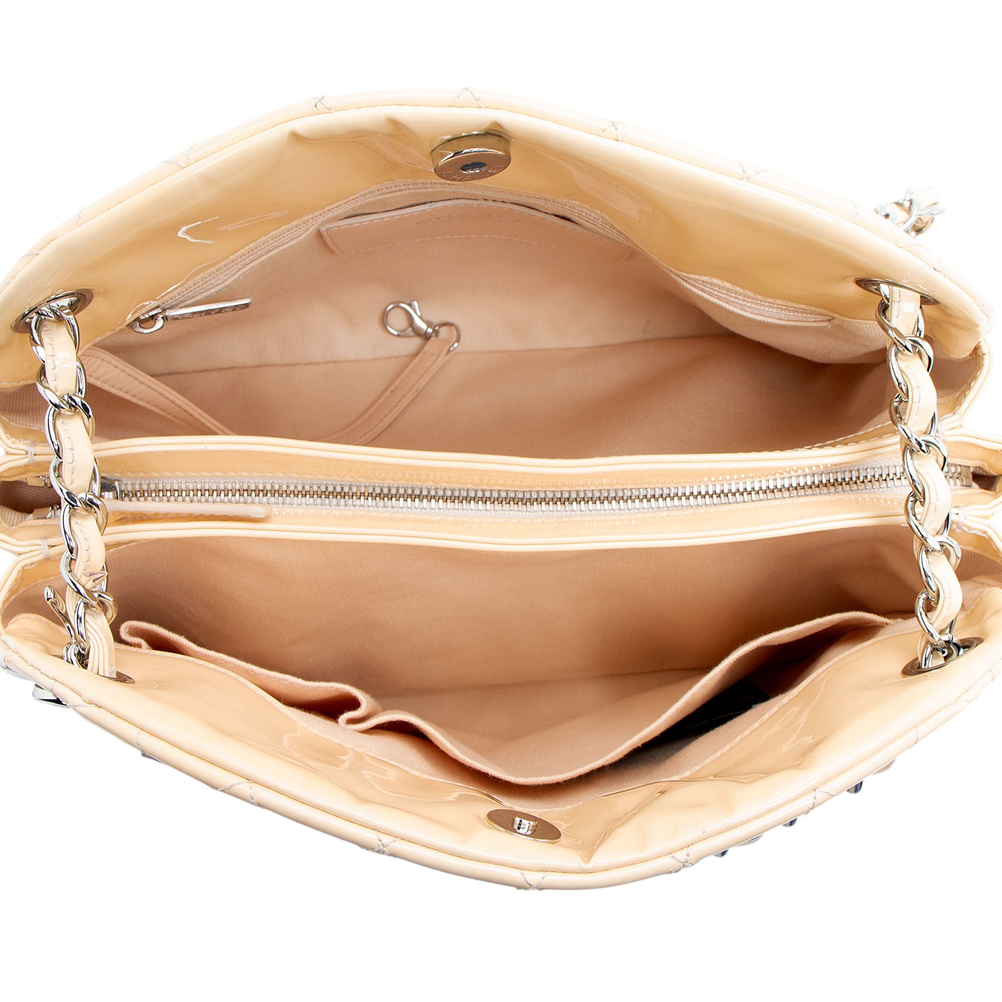 Chanel Patent Leather Just Mademoiselle Large Bowler Bag