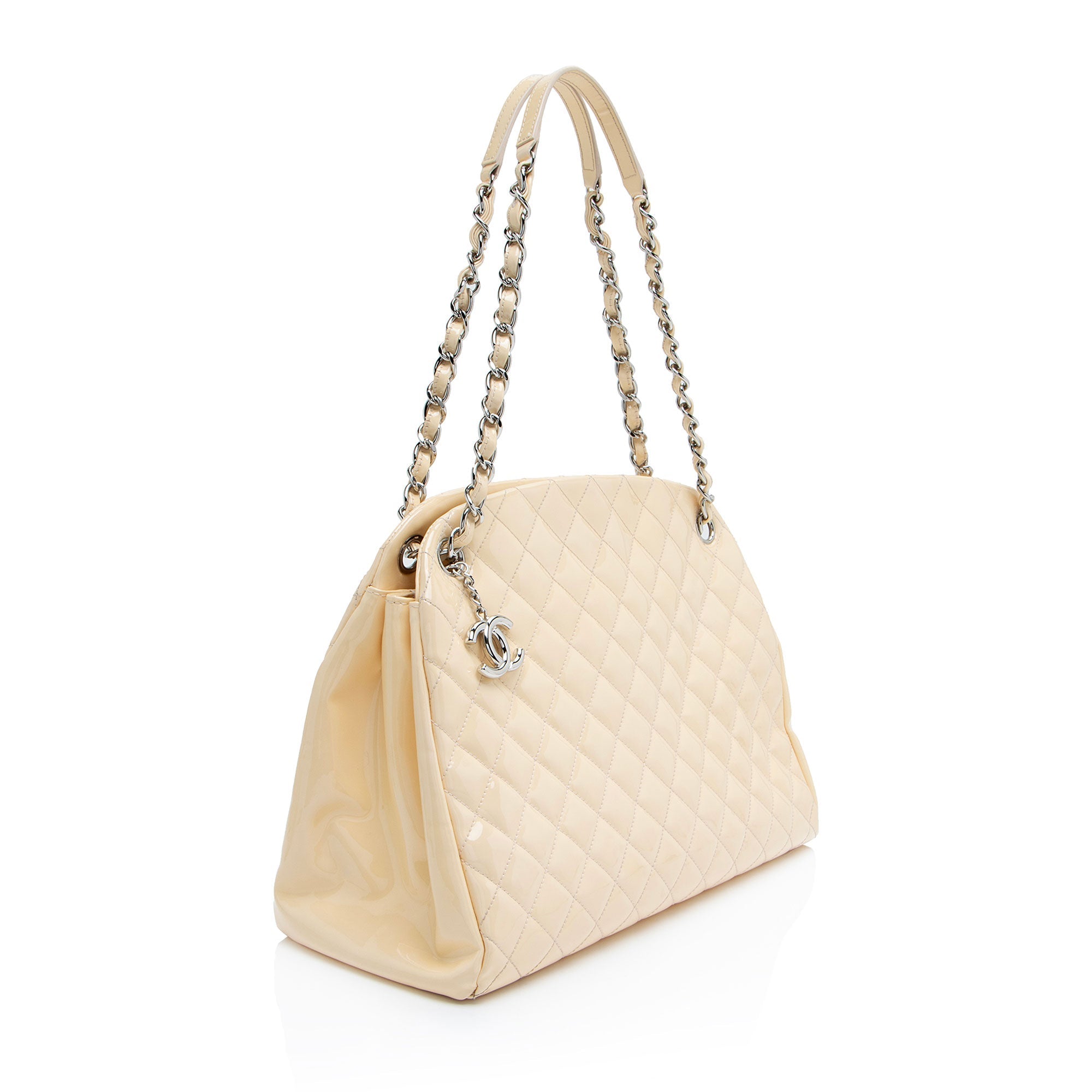 Chanel Patent Leather Just Mademoiselle Large Bowler Bag