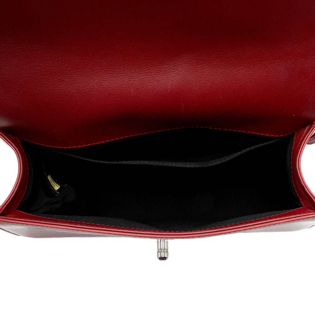 Chanel Patent Leather Plexiglass Old Medium Boy Bag