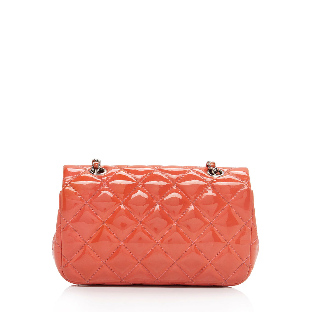 Chanel Patent Leather Rectangular Extra Mini Flap Bag