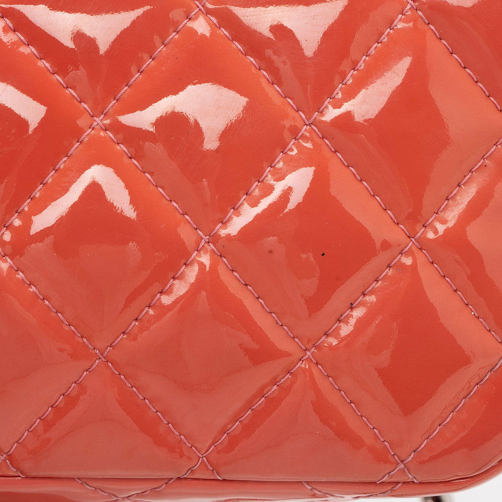 Chanel Patent Leather Rectangular Extra Mini Flap Bag