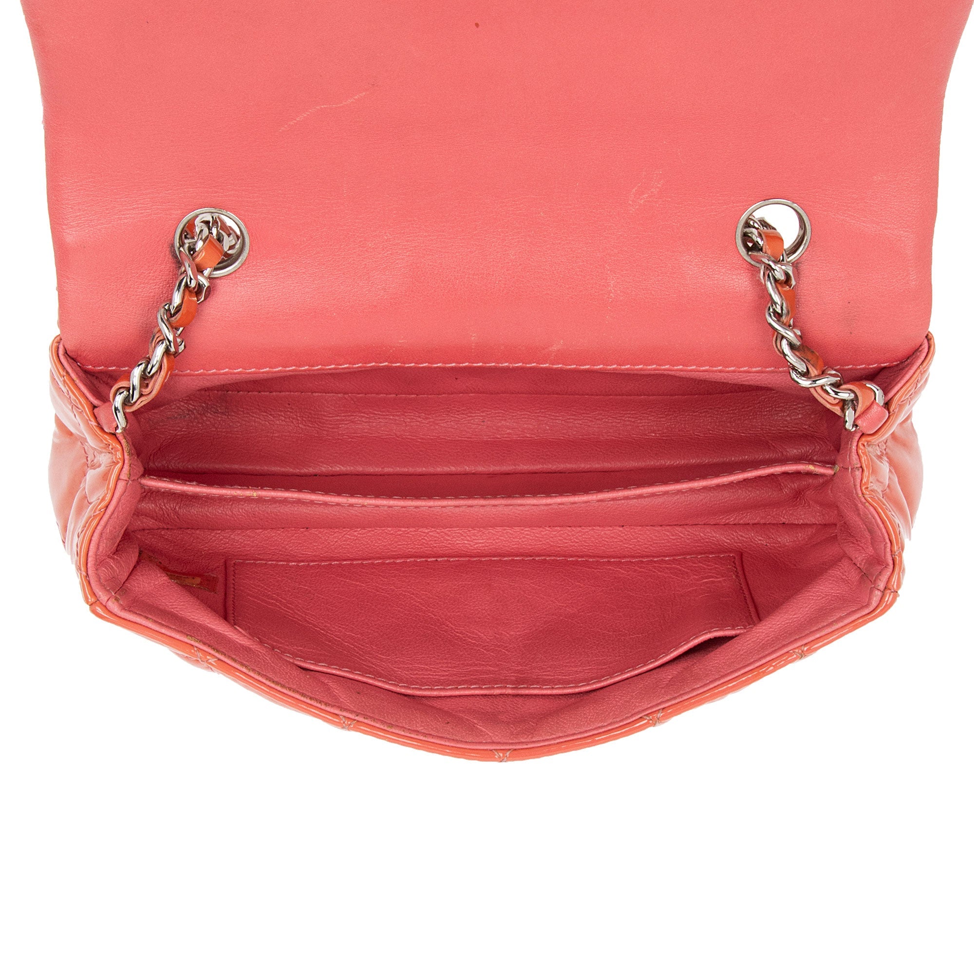 Chanel Patent Leather Rectangular Extra Mini Flap Bag