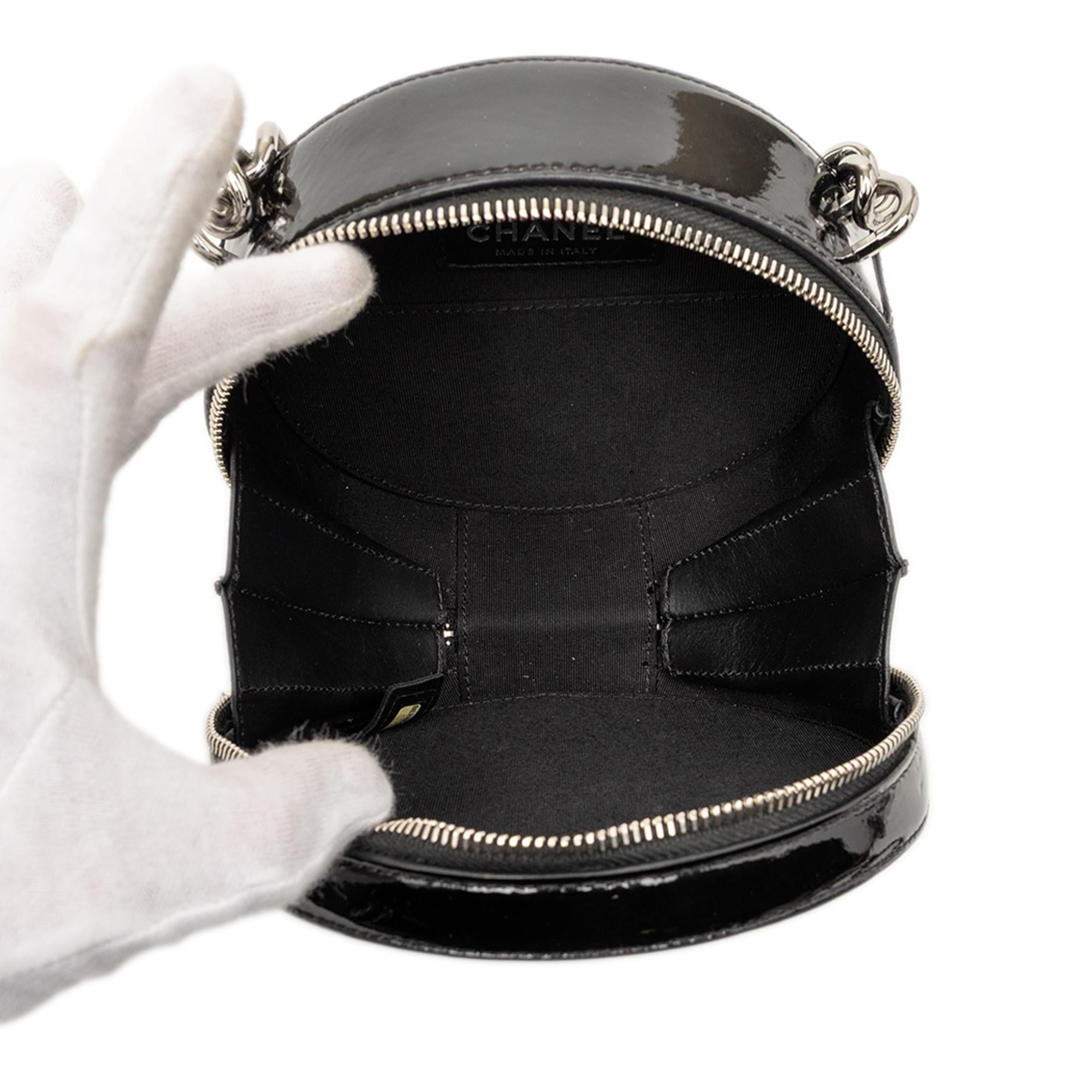 Chanel Patent Round As Earth Bag
