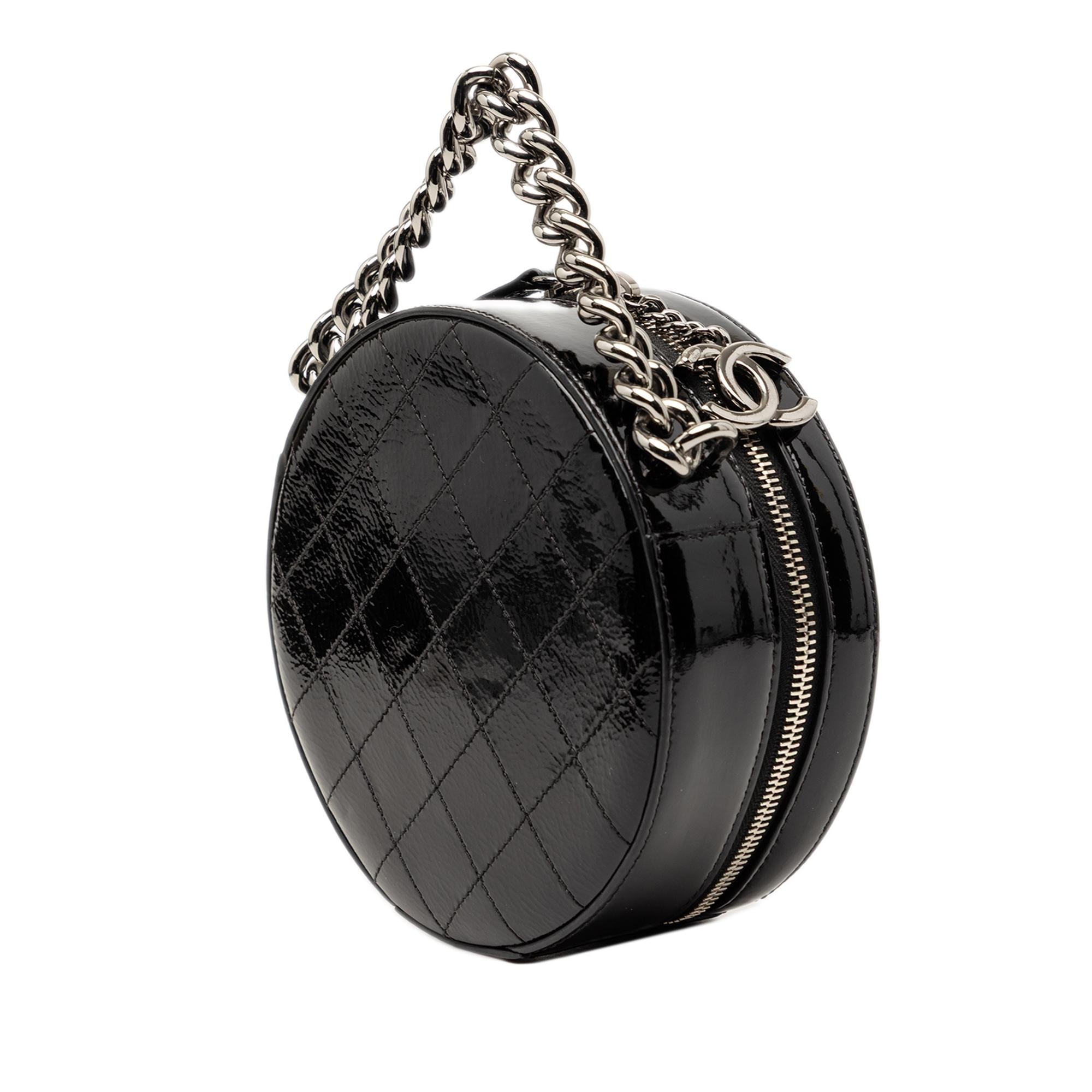 Chanel Patent Round As Earth Bag