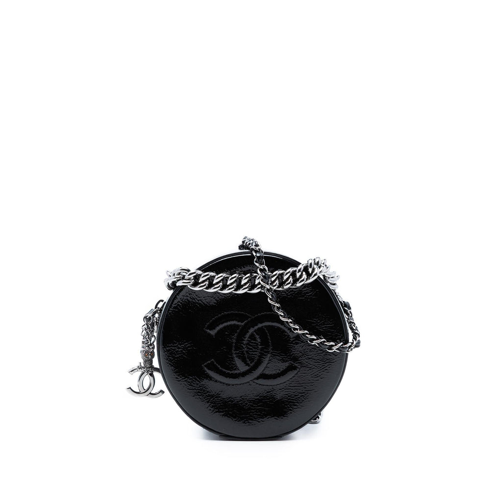 Chanel Patent Round As Earth Bag