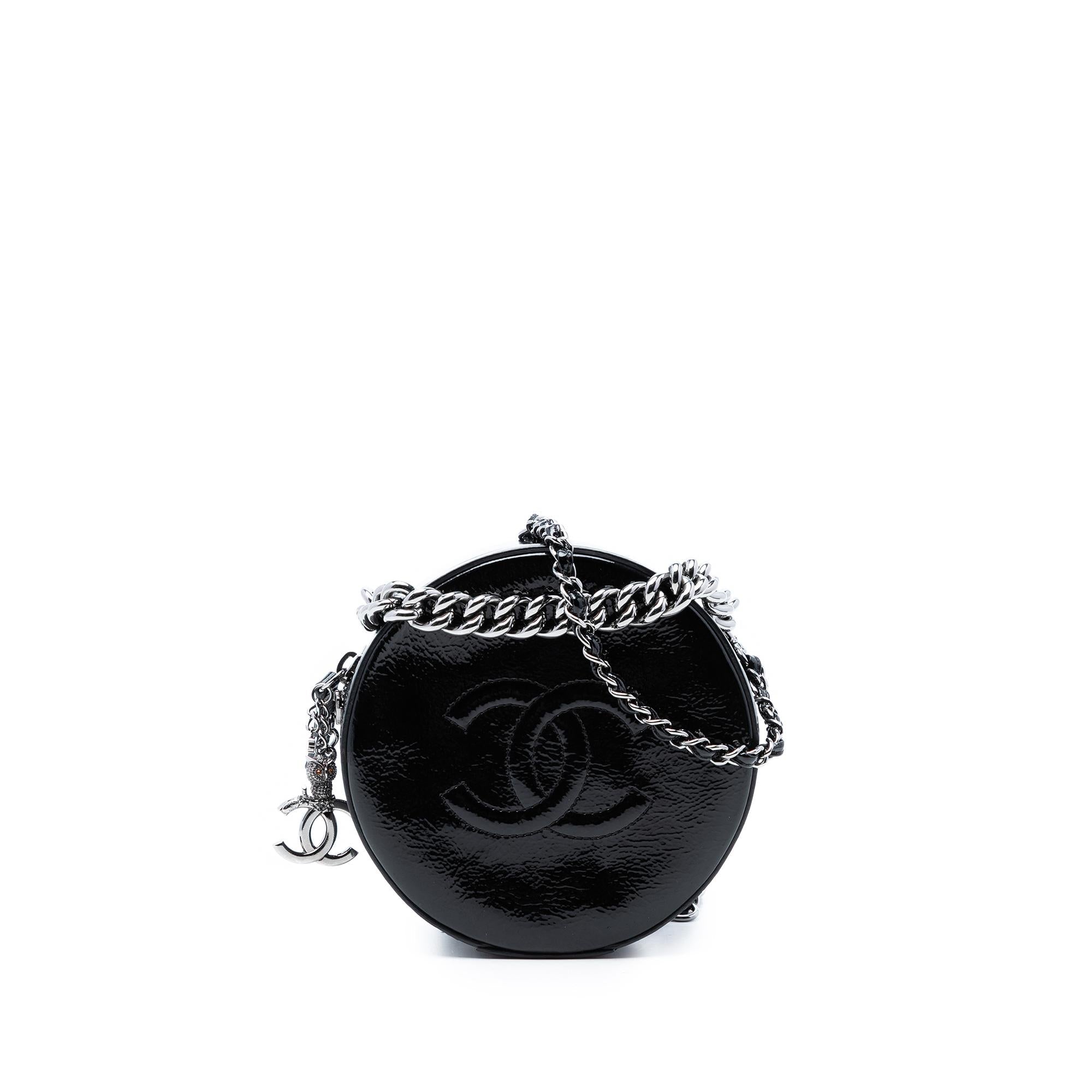 Chanel Patent Round As Earth Bag
