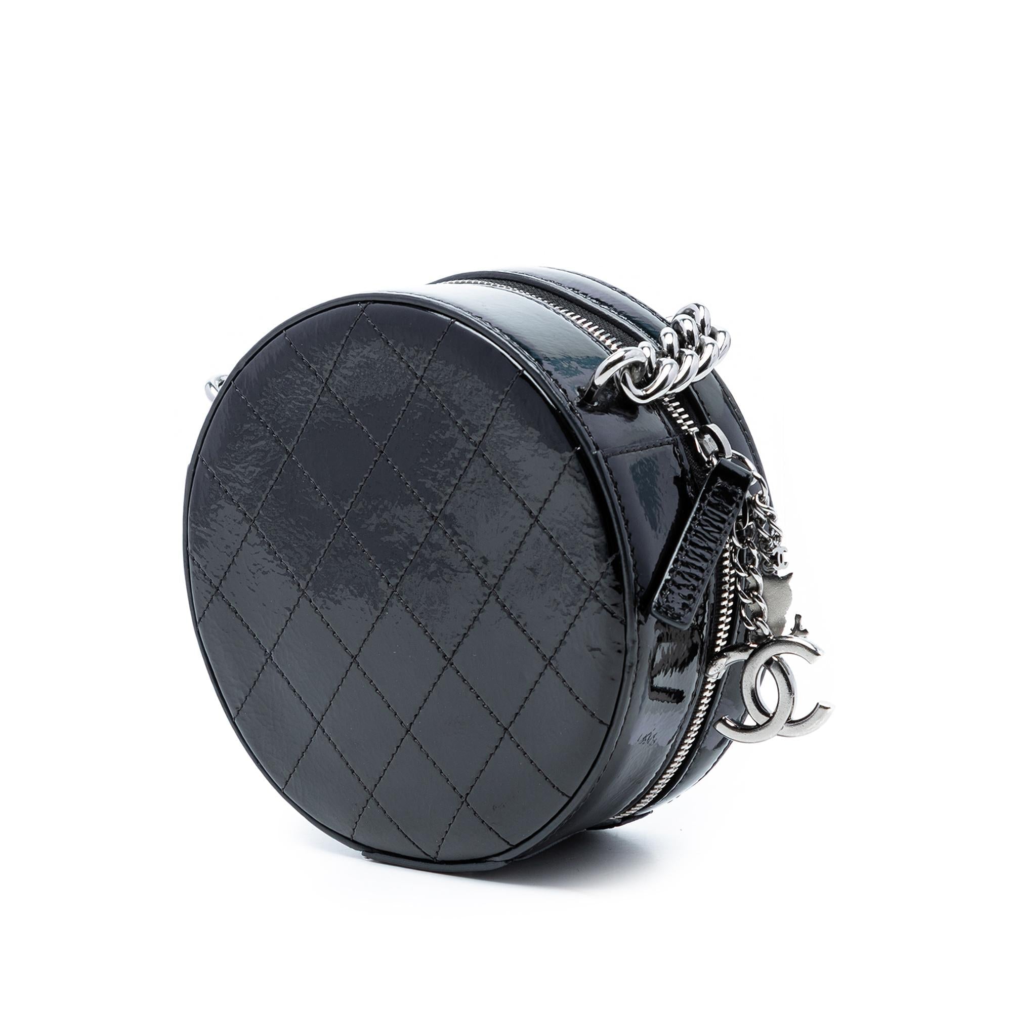 Chanel Patent Round As Earth Bag