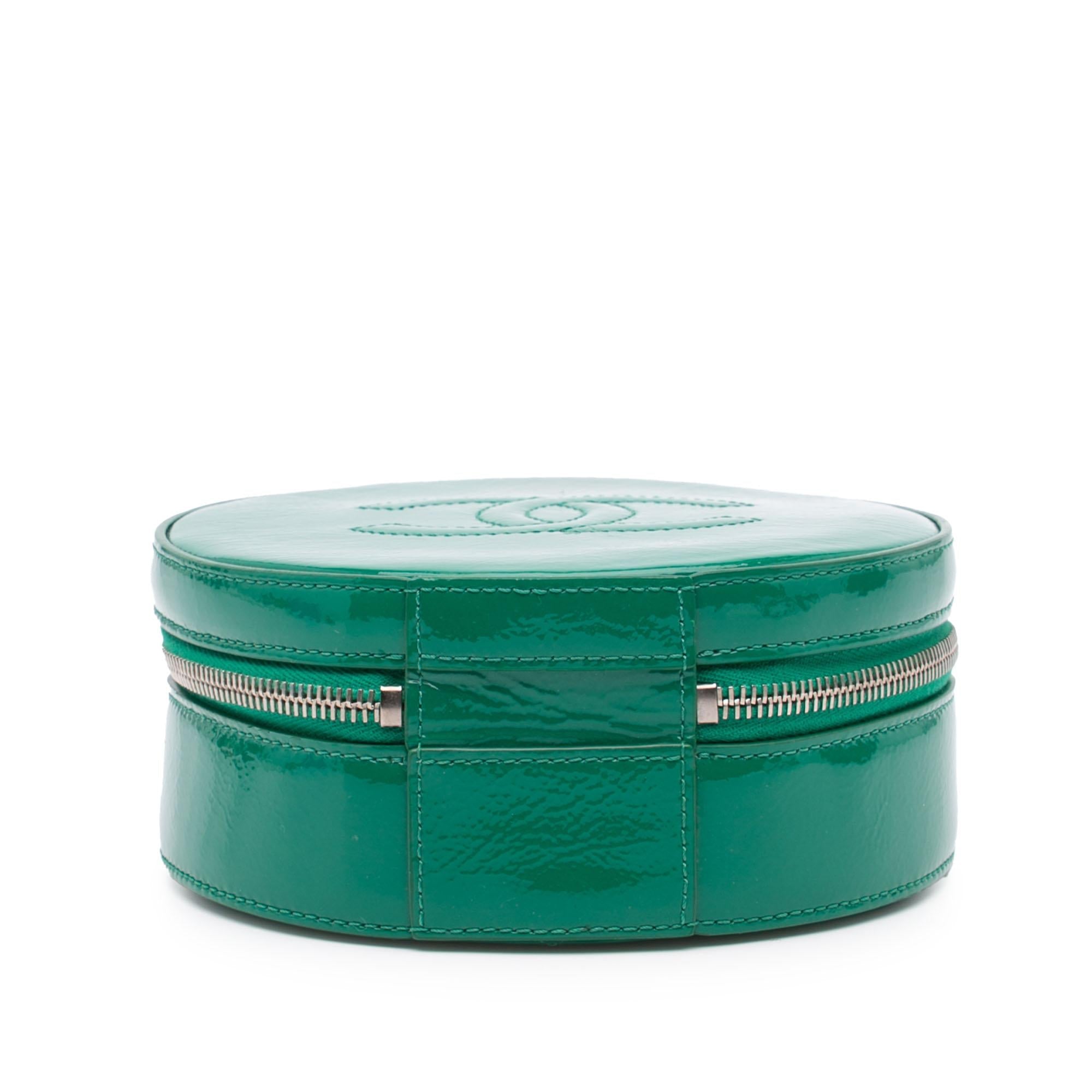 Chanel Patent Round As Earth Satchel