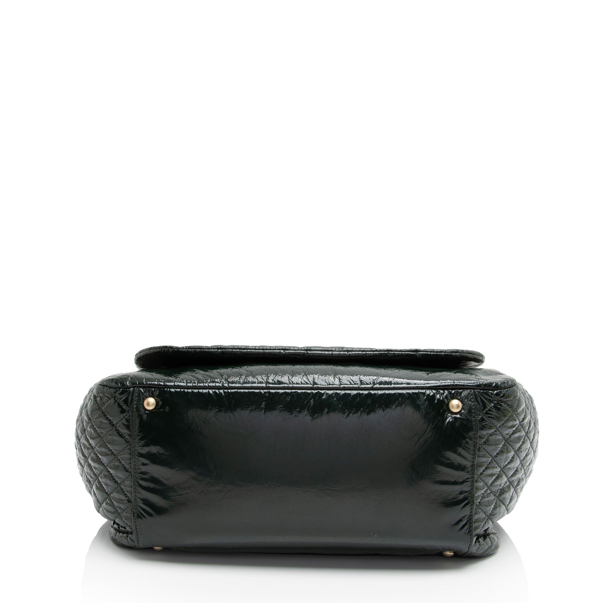 Chanel Patent Vinyl Rock and Chain Large Shoulder Bag (SHF-X1iQCV)