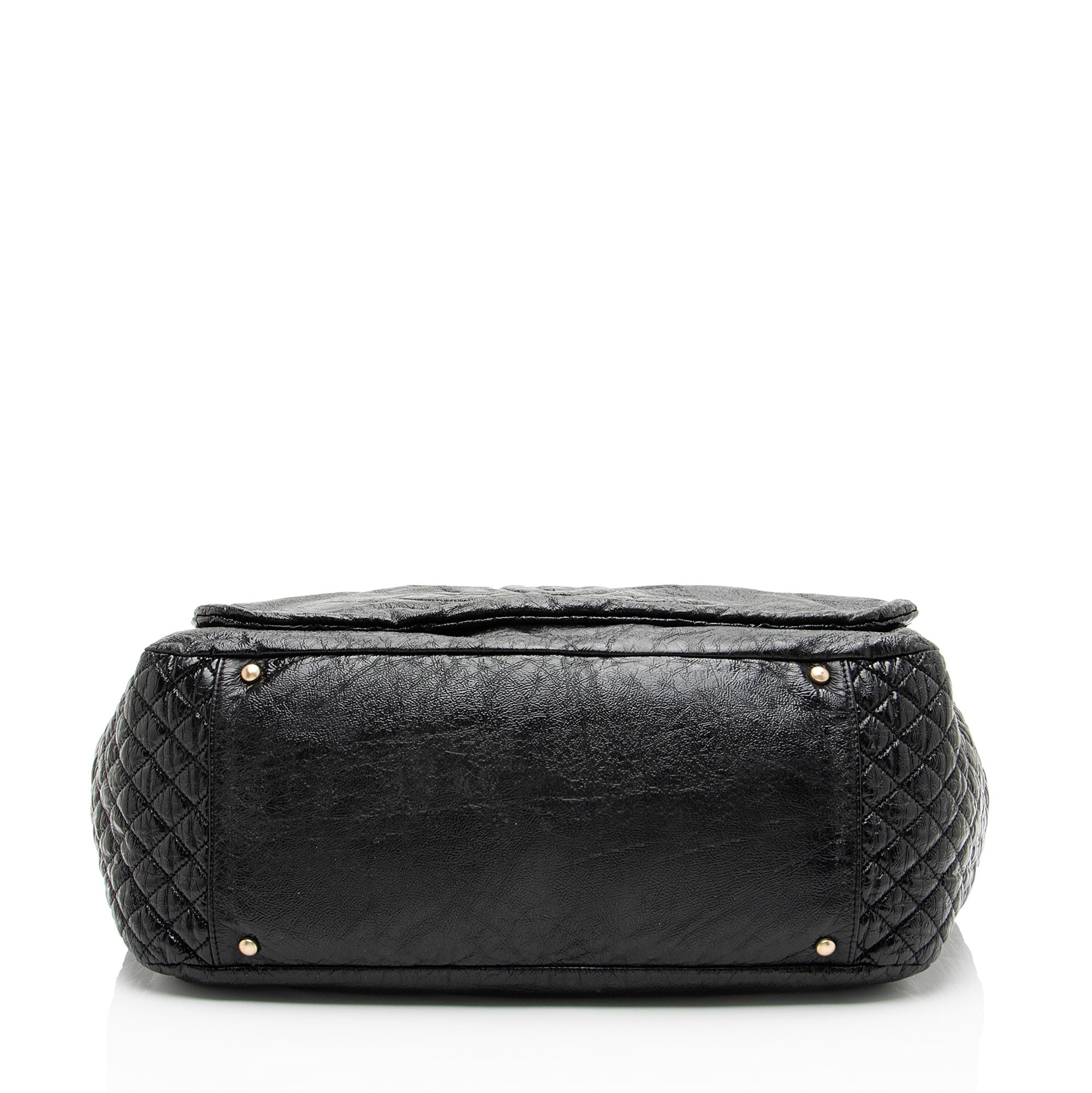 Chanel Patent Vinyl Rock and Chain Large Shoulder Bag