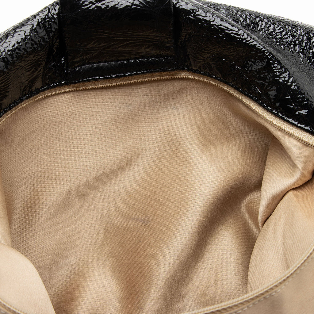 Chanel Patent Vinyl Rock and Chain Large Shoulder Bag