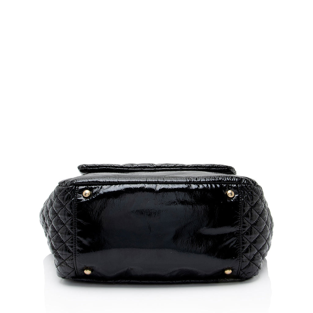 Chanel Patent Vinyl Rock and Chain Medium Shoulder Bag