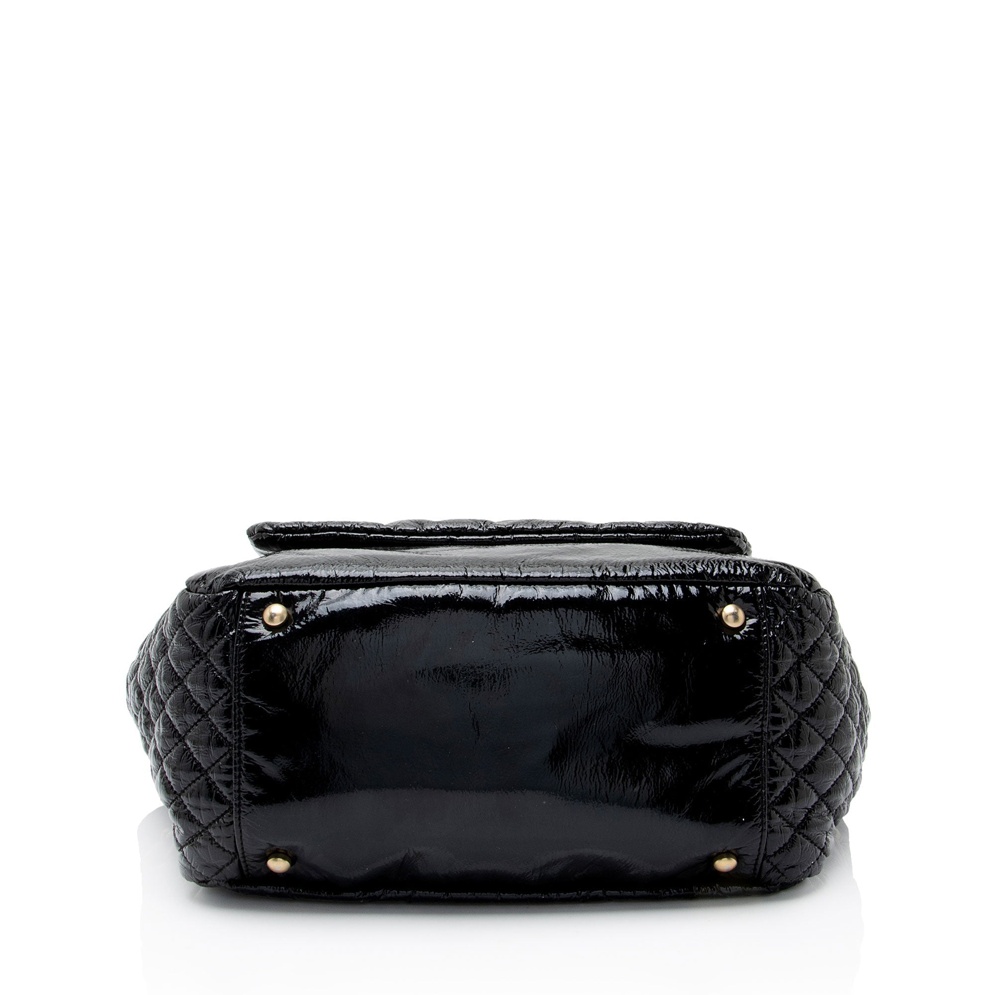 Chanel Patent Vinyl Rock and Chain Medium Shoulder Bag