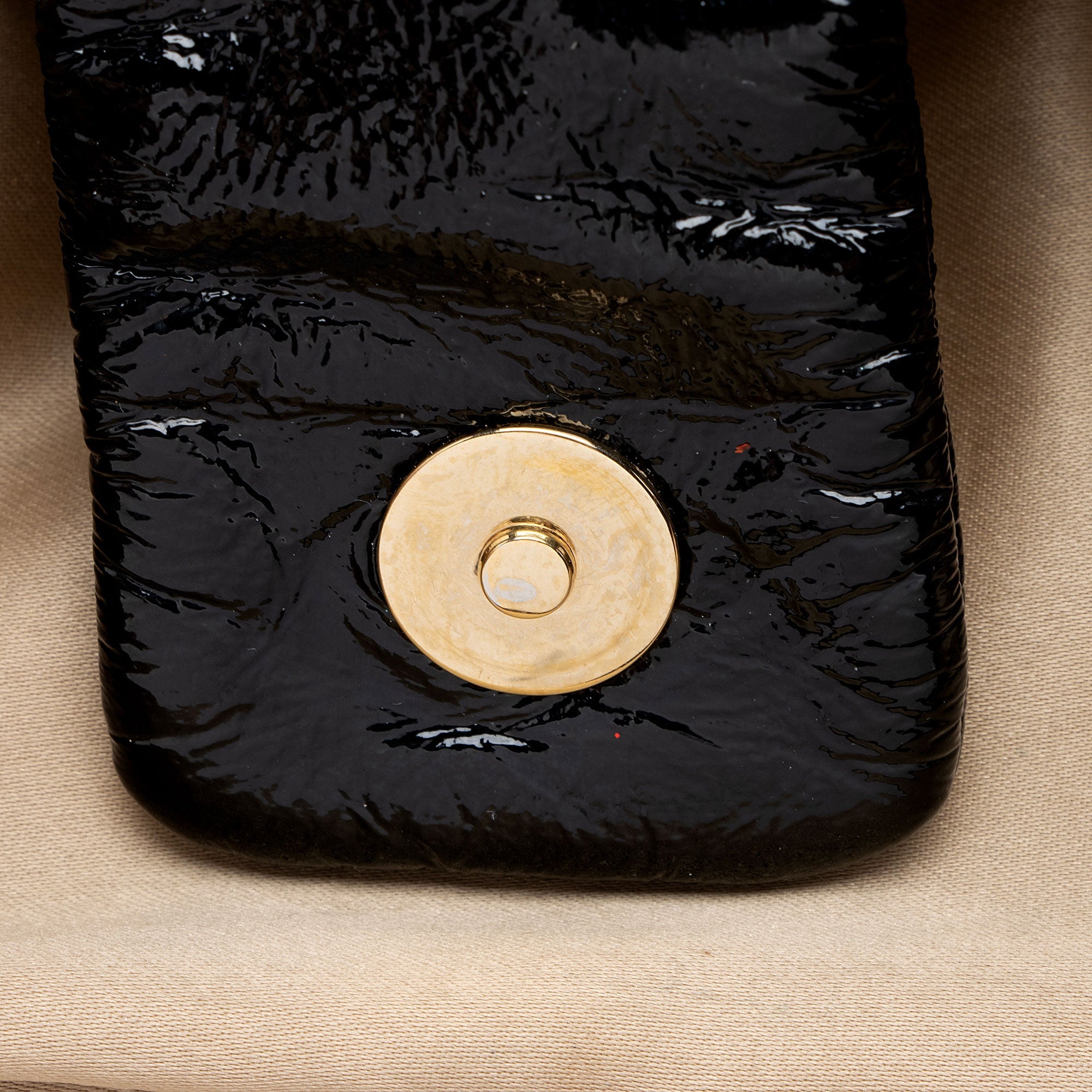 Chanel Patent Vinyl Rock and Chain Medium Shoulder Bag