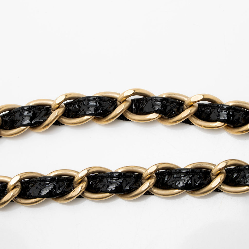 Chanel Patent Vinyl Rock and Chain Medium Shoulder Bag