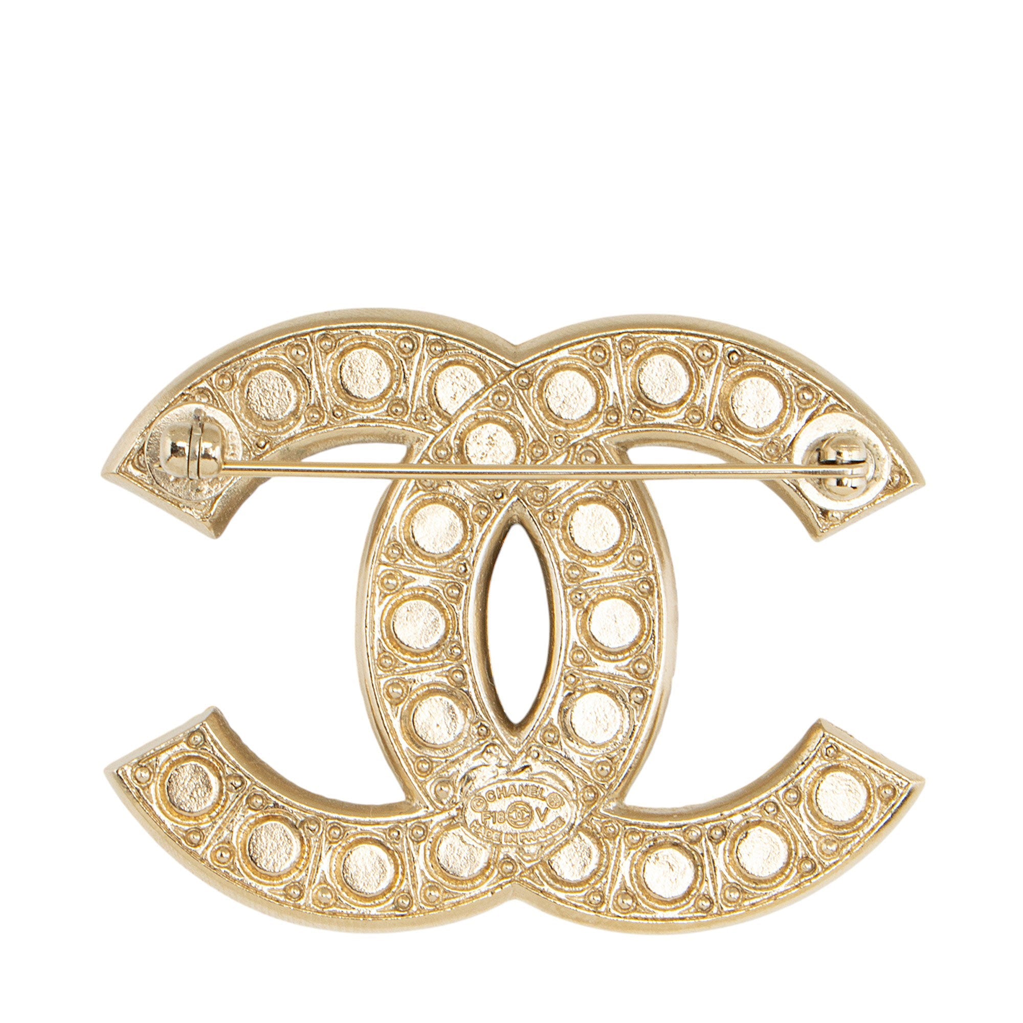 Chanel Pearl CC Brooch (SHF-KY02qw)