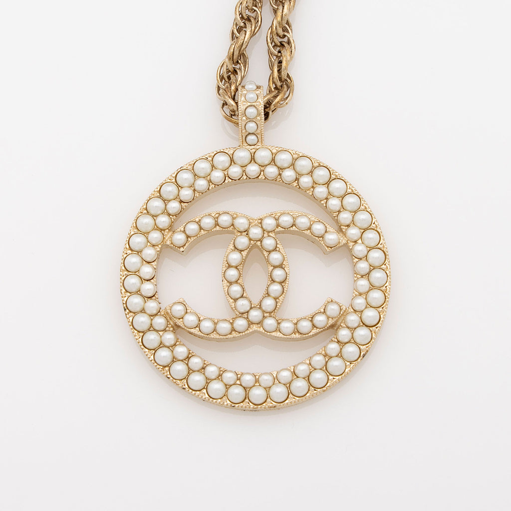 Chanel Pearl Oversize CC Necklace