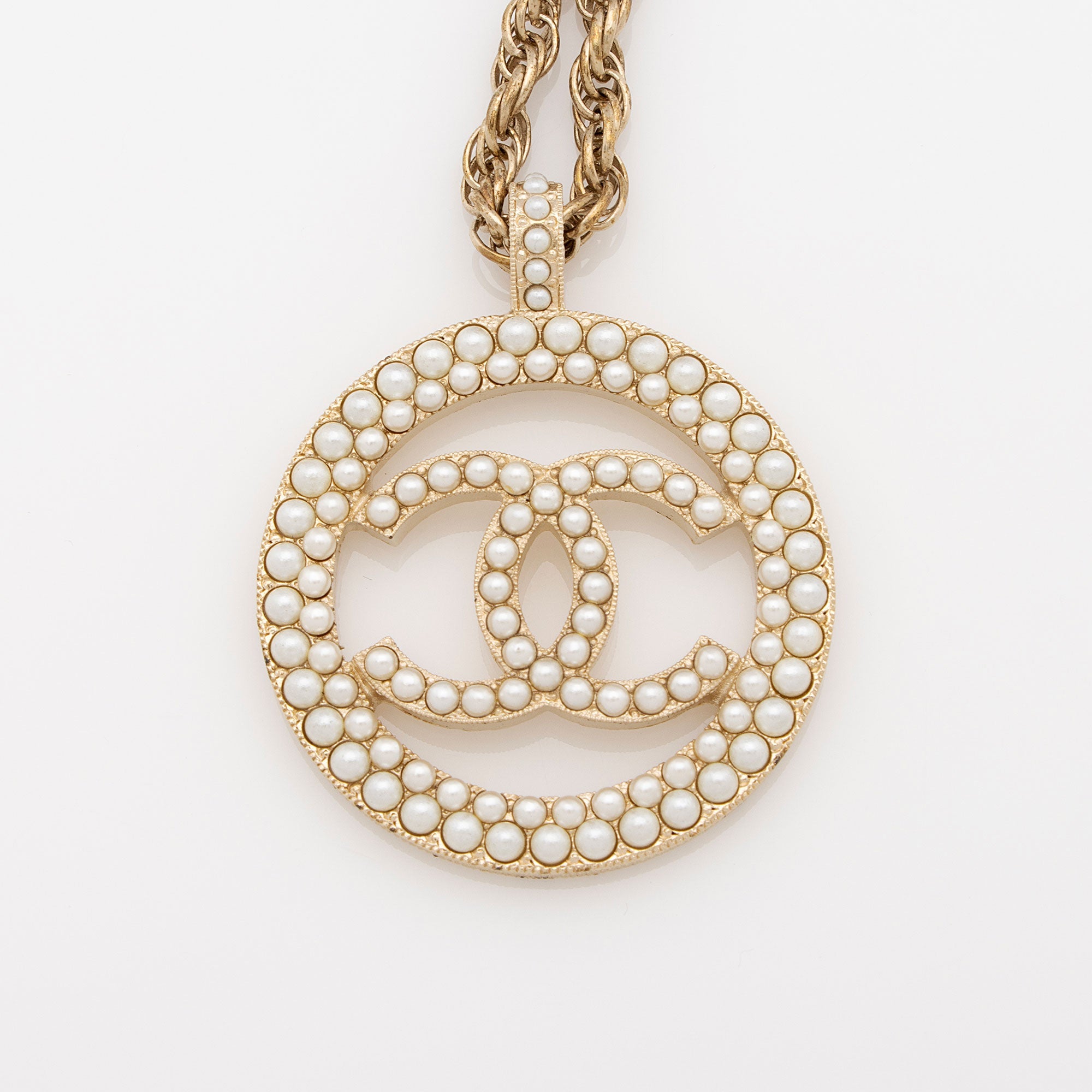 Chanel Pearl Oversize CC Necklace
