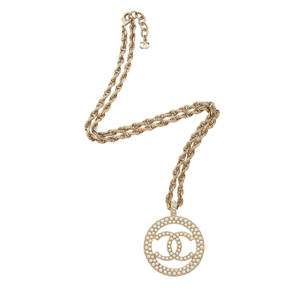 Chanel Pearl Oversize CC Necklace