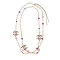 Chanel Pearl Crystal CC Long Necklace (SHF-9NkyQe)