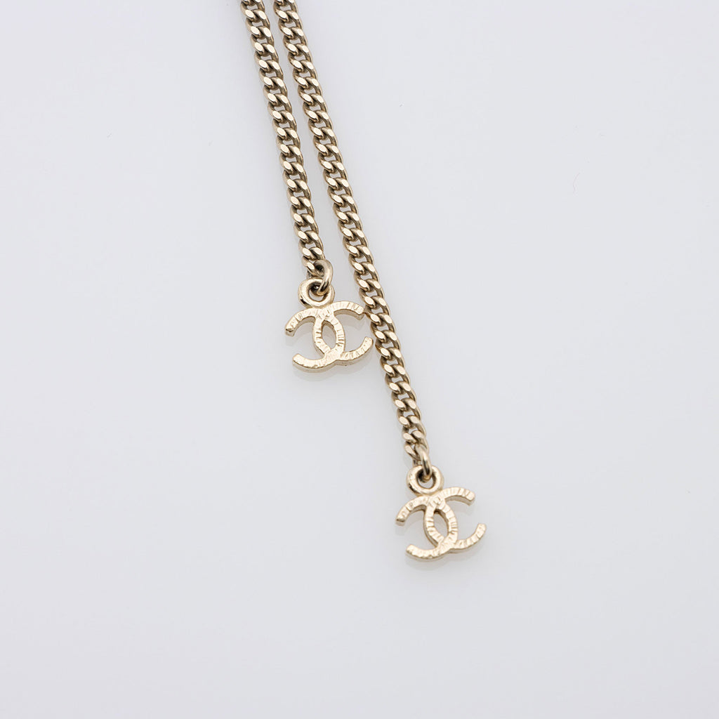 Chanel Pearl Crystal CC Long Necklace (SHF-l0h3vl)