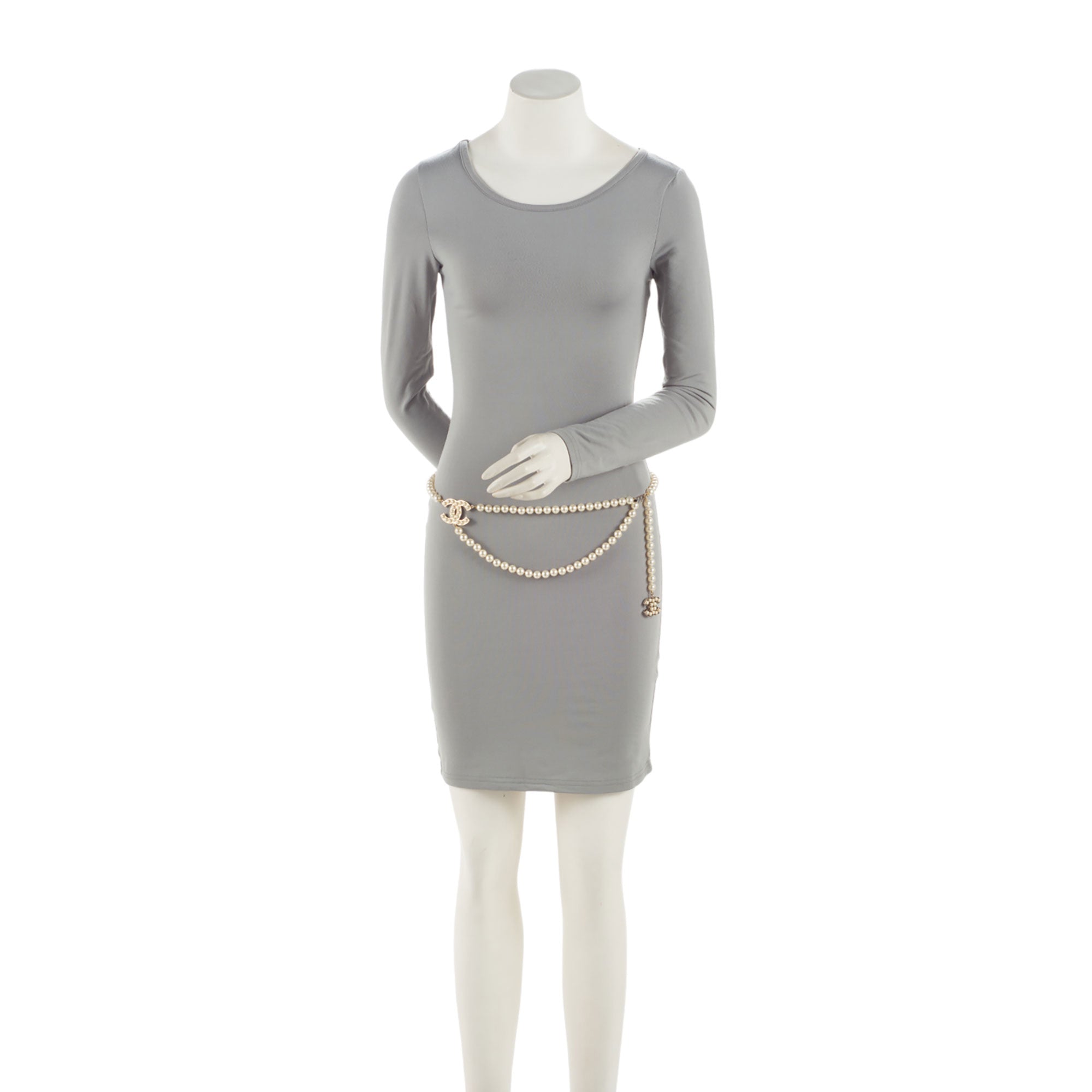 Chanel Pearl CC Chain Belt - Size 37 / 94 (SHF-CSdGHr)