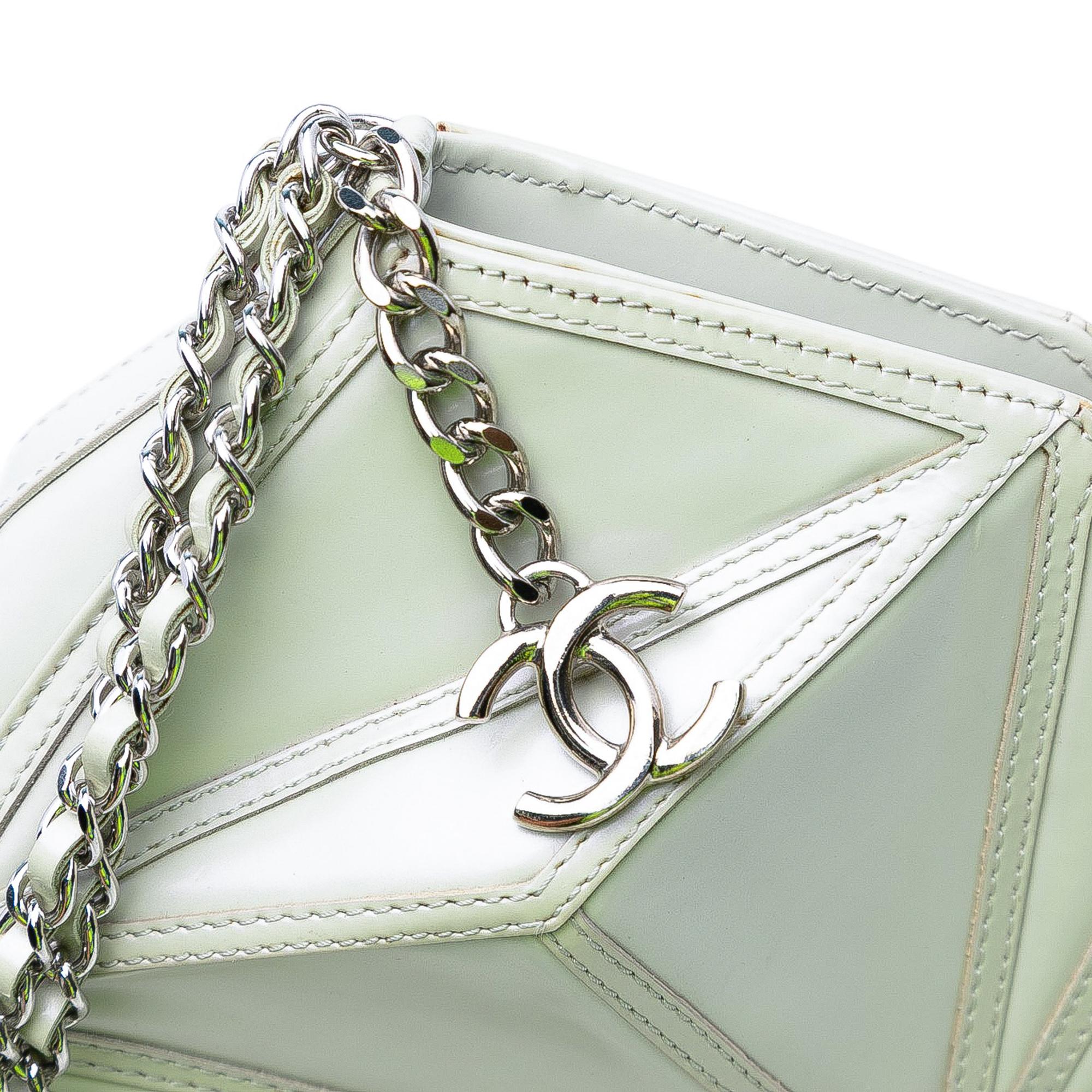 Chanel Pearlescent Lambskin Midnight Swim Wristlet Clutch