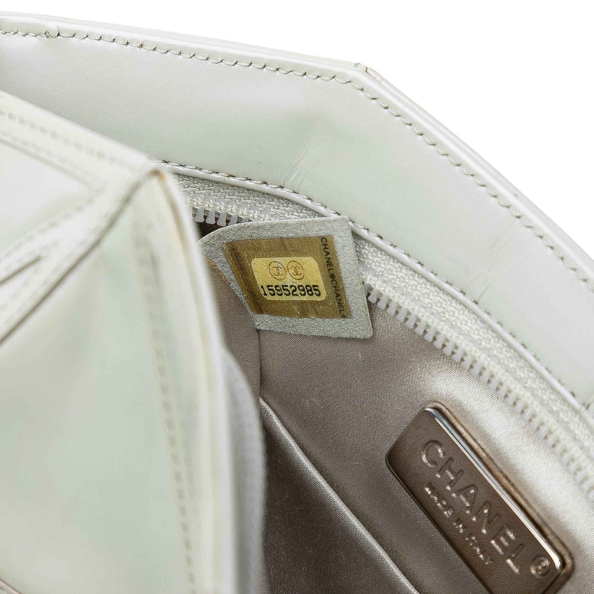 Chanel Pearlescent Lambskin Midnight Swim Wristlet Clutch