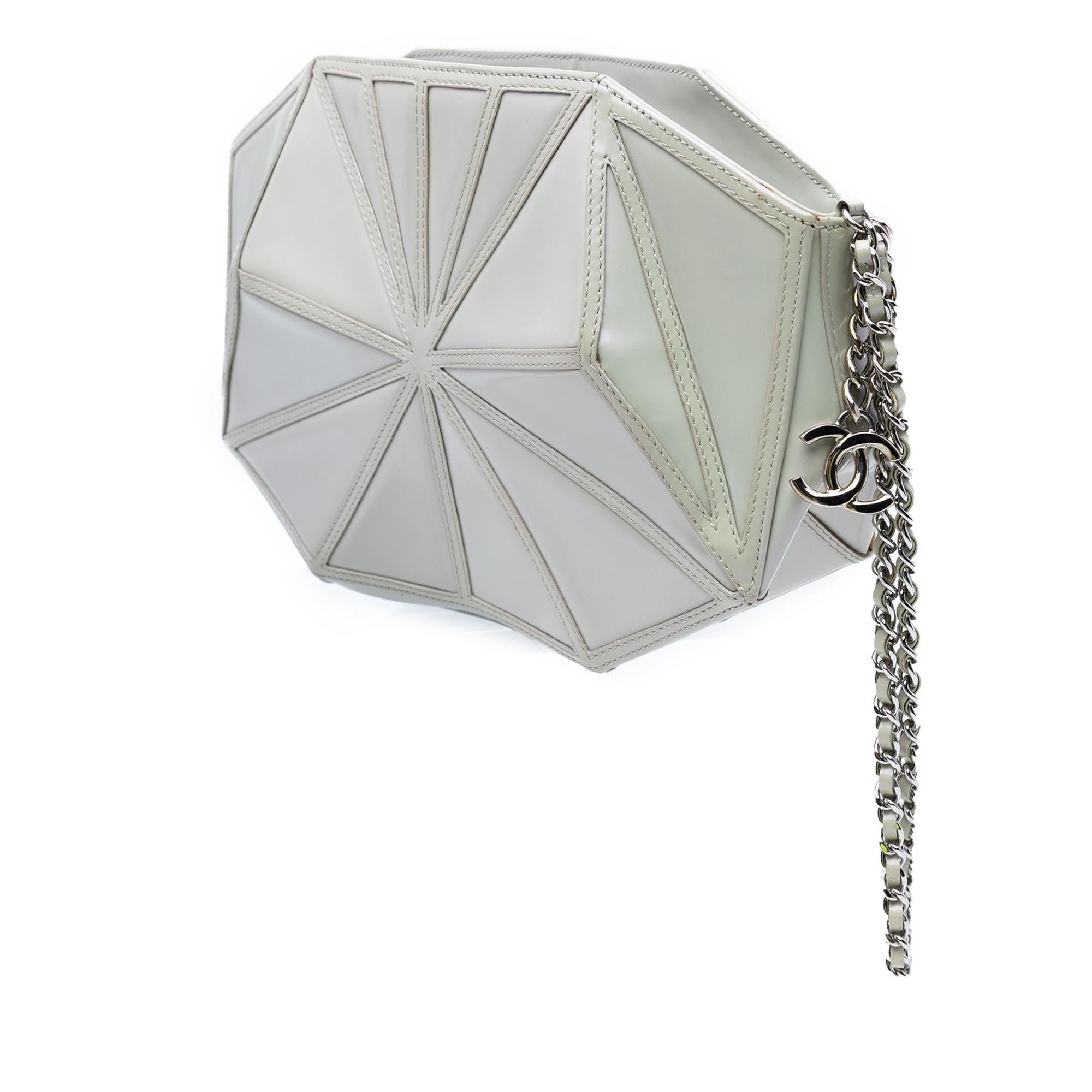 Chanel Pearlescent Lambskin Midnight Swim Wristlet Clutch
