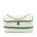 Chanel Perforated Calfskin Expandable Shoulder Bag