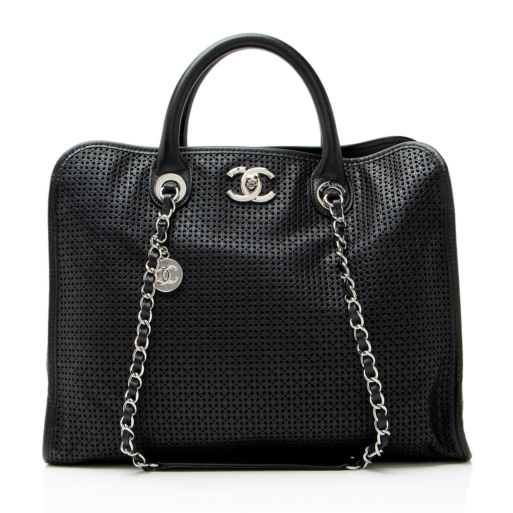 Chanel Perforated Calfskin Up In The Air Large Tote