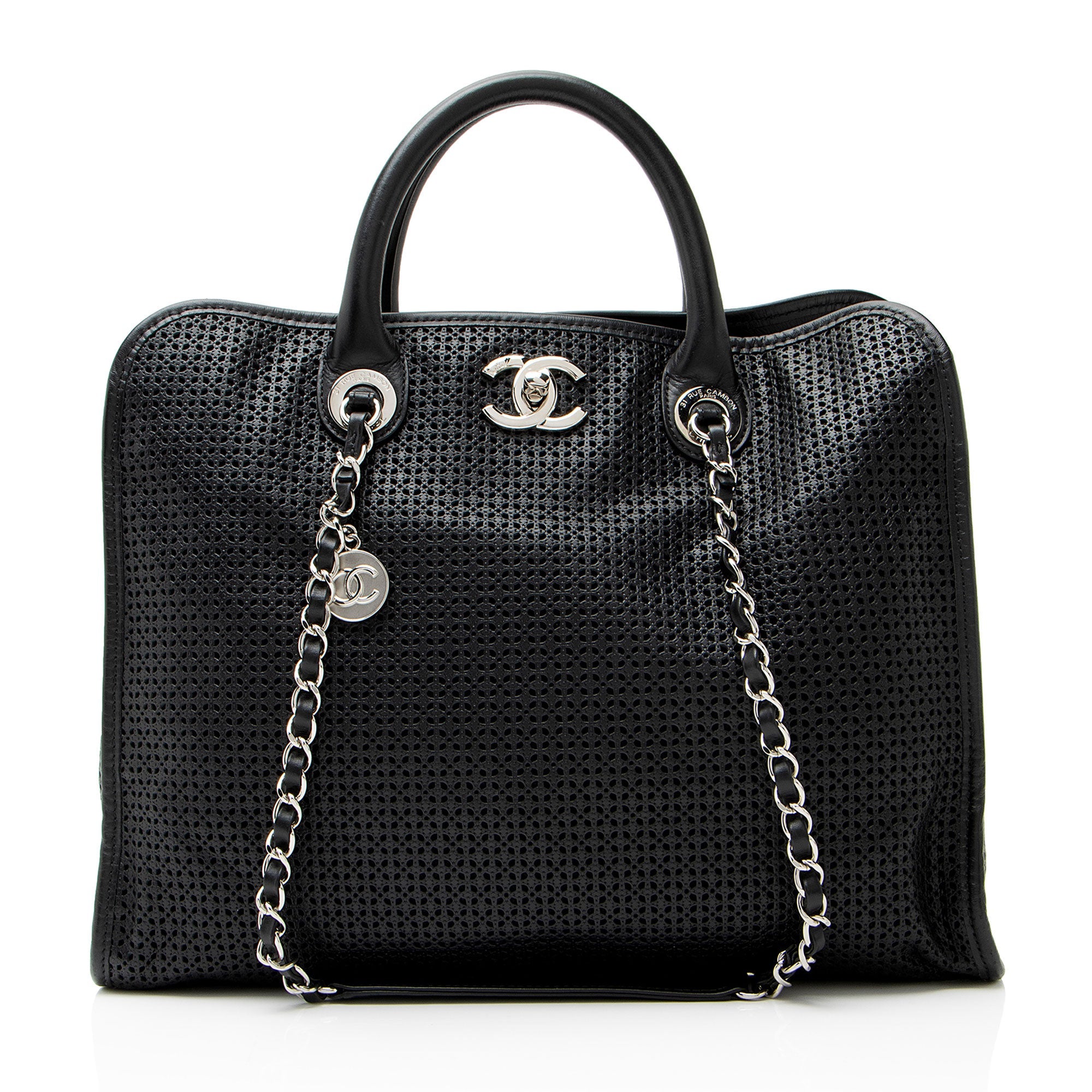 Chanel Perforated Calfskin Up In The Air Large Tote