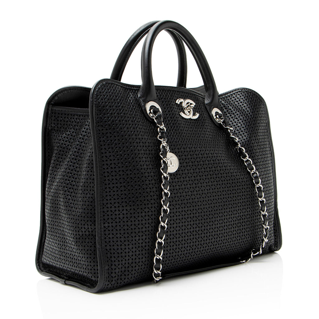 Chanel Perforated Calfskin Up In The Air Large Tote
