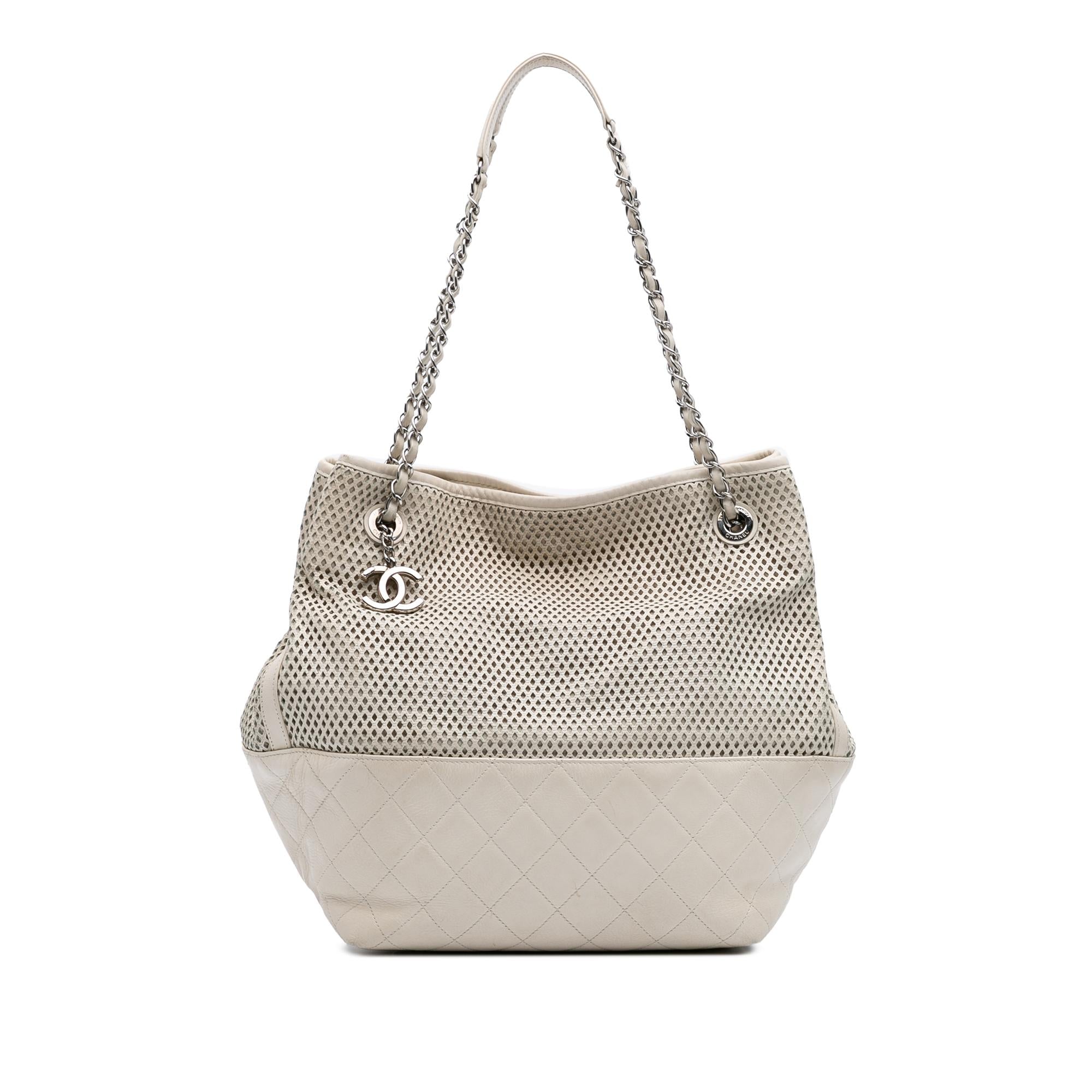 Chanel Perforated Calfskin Up In The Air North South Tote
