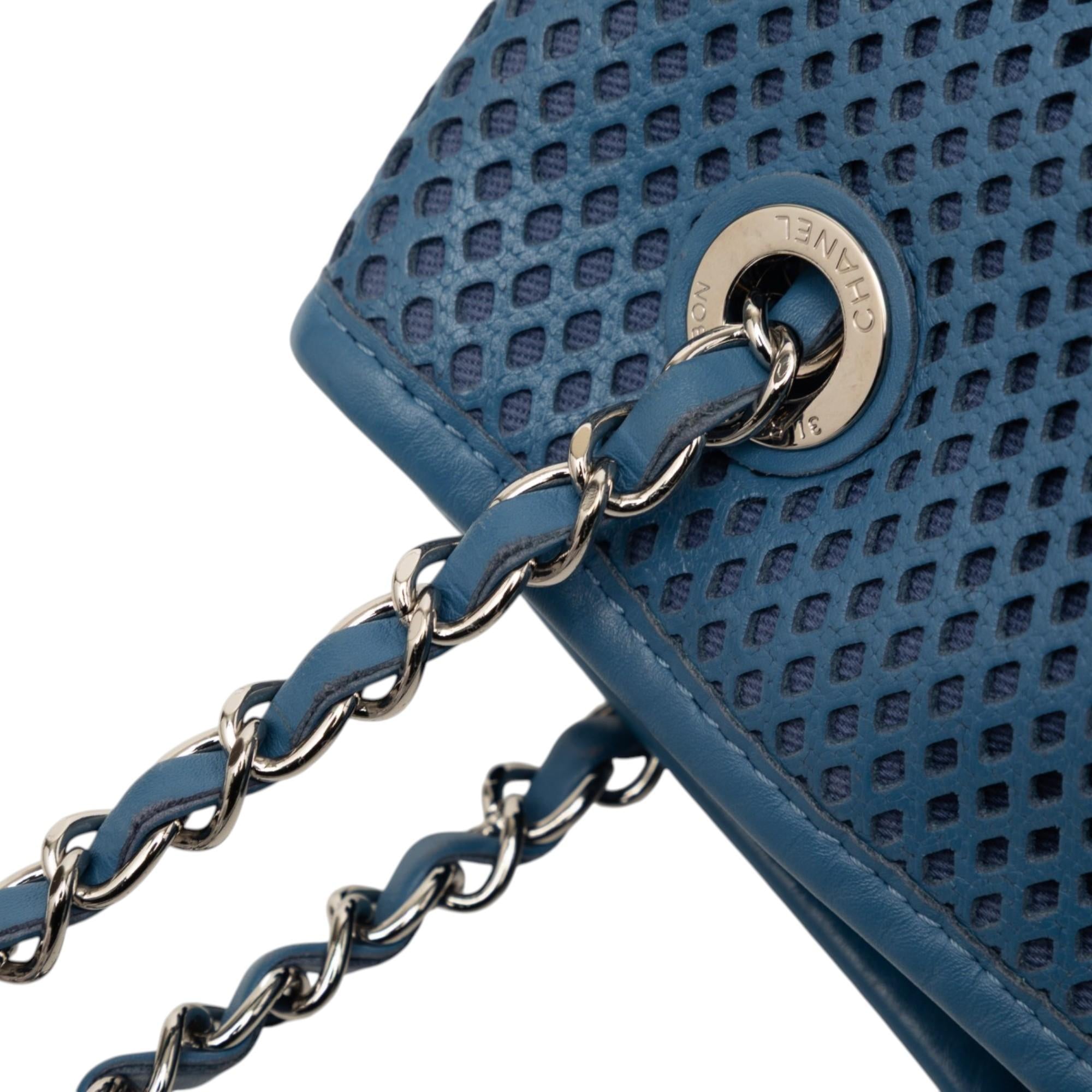 Chanel Perforated Calfskin Up In The Air North South Tote
