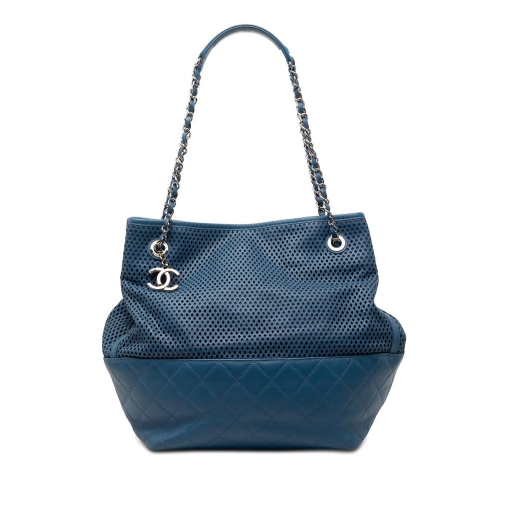 Chanel Perforated Calfskin Up In The Air North South Tote