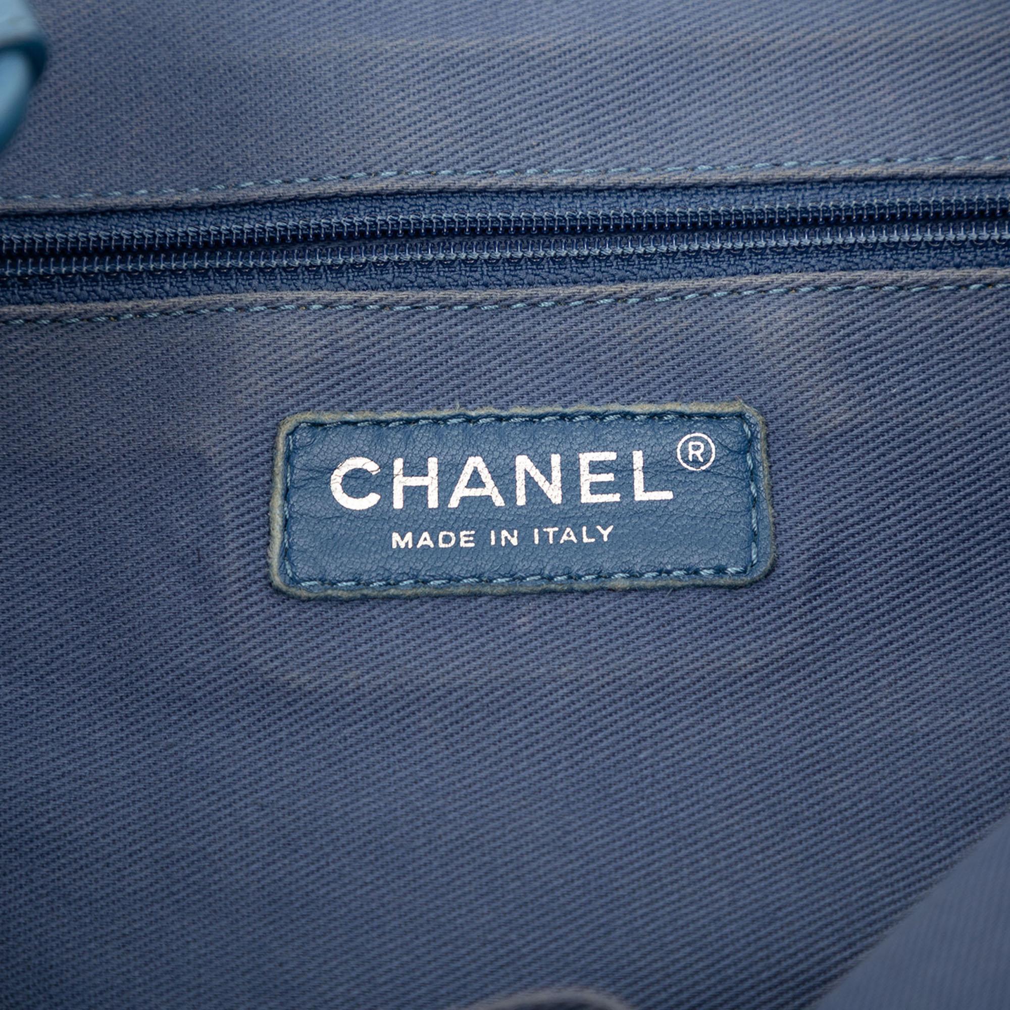 Chanel Perforated Calfskin Up In The Air North South Tote