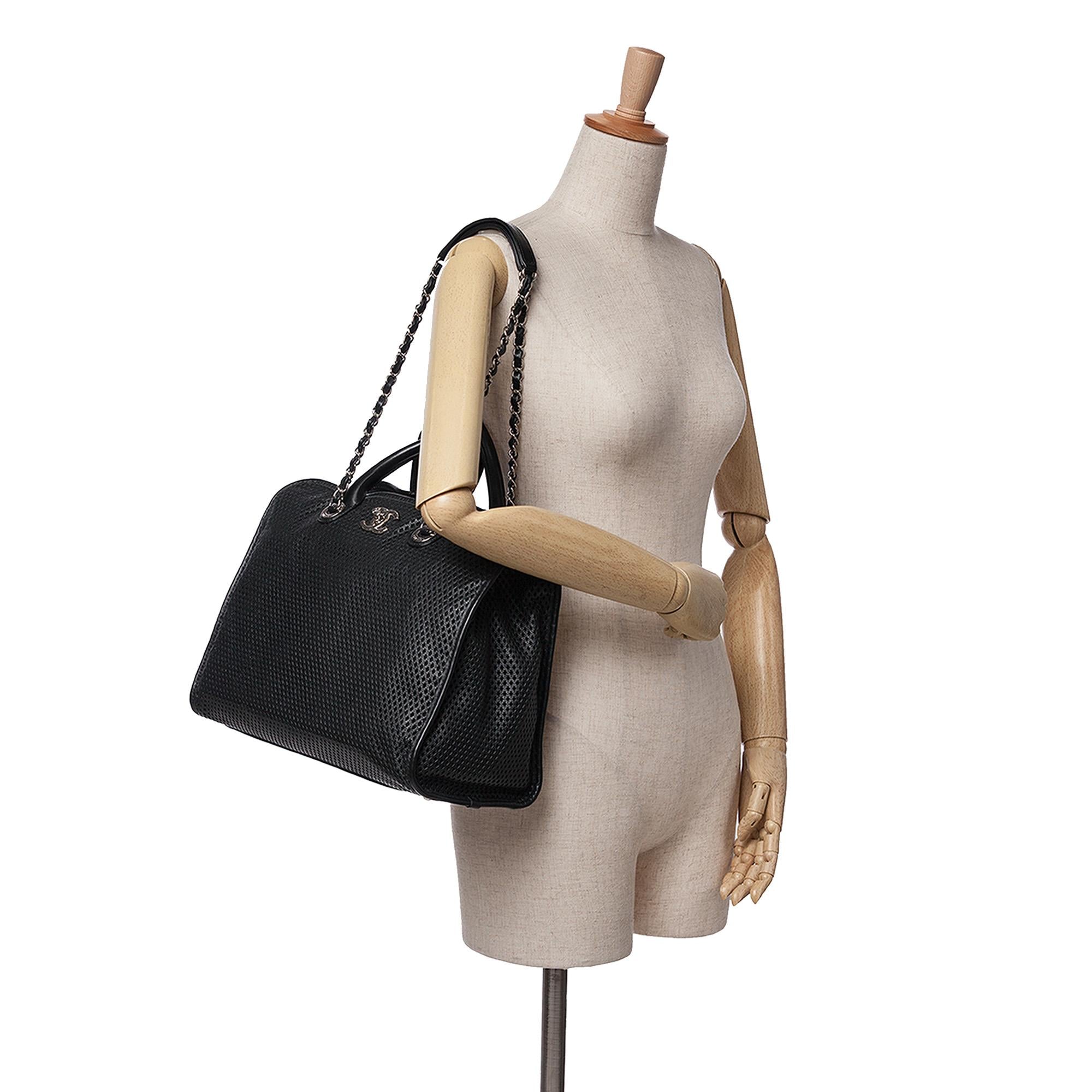 Chanel Perforated Calfskin Up In The Air Tote