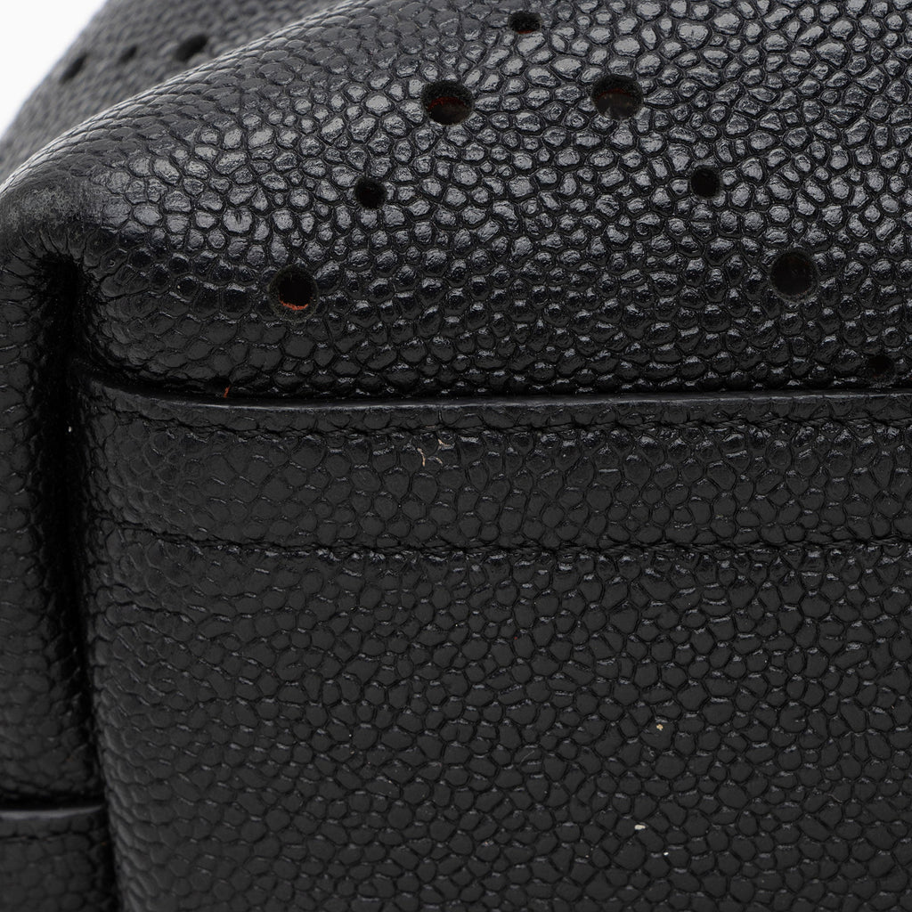 Chanel Perforated Caviar Leather Drawstring Bucket Bag