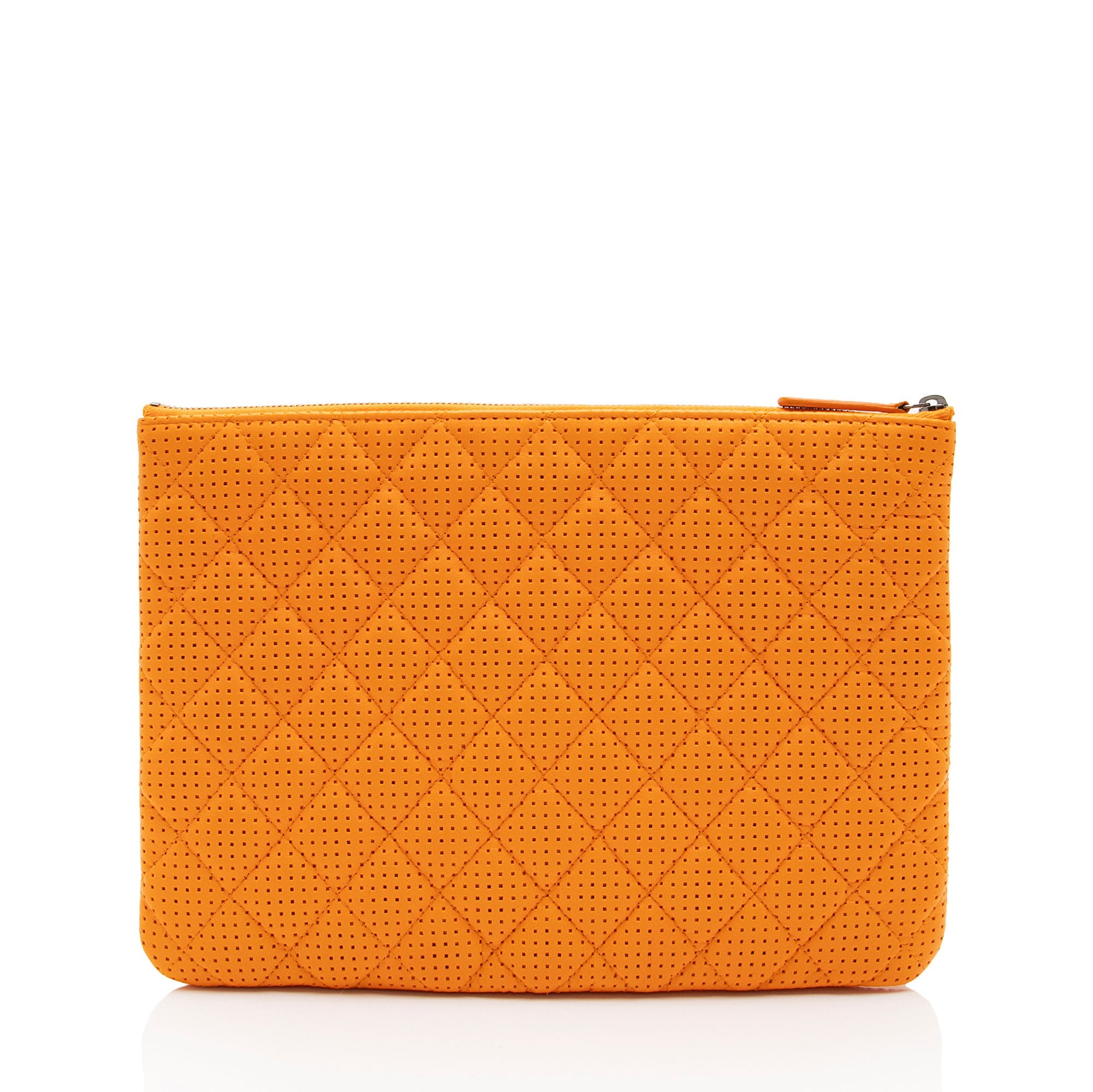 Chanel Perforated Leather Medium O-Case (SHF-1ENMya)