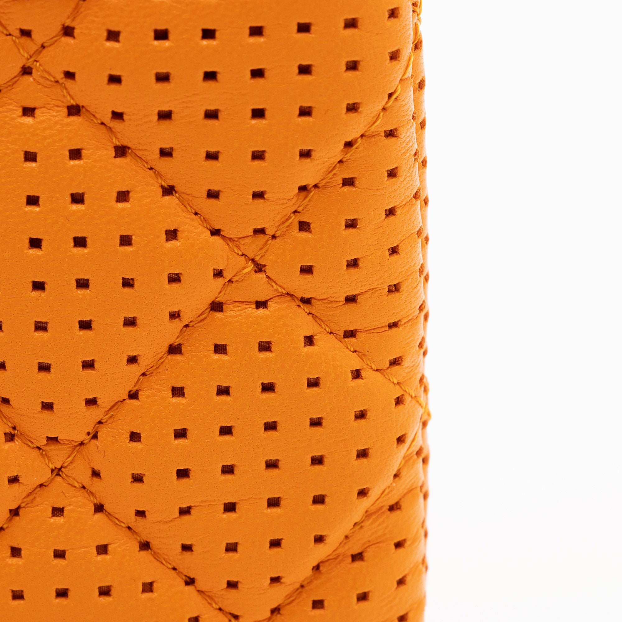 Chanel Perforated Leather Medium O-Case (SHF-1ENMya)