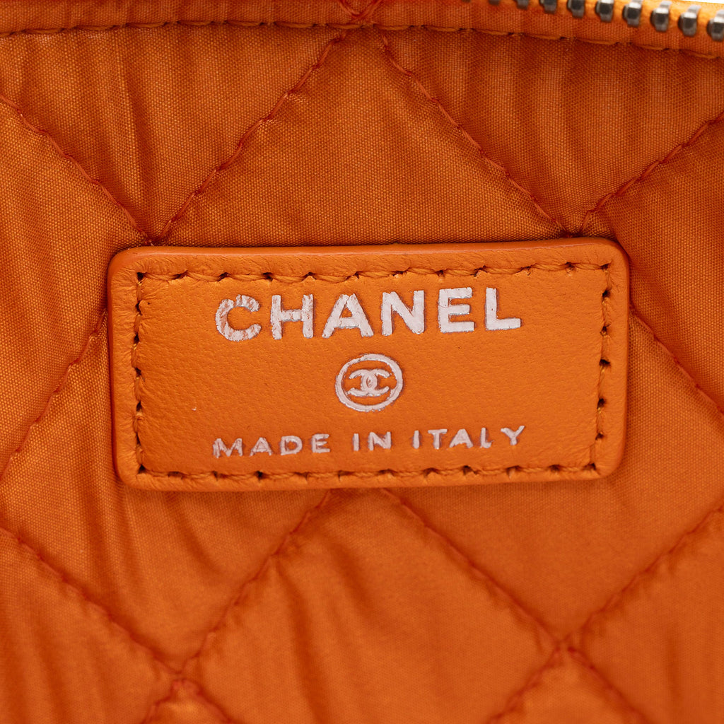 Chanel Perforated Leather Medium O-Case (SHF-1ENMya)